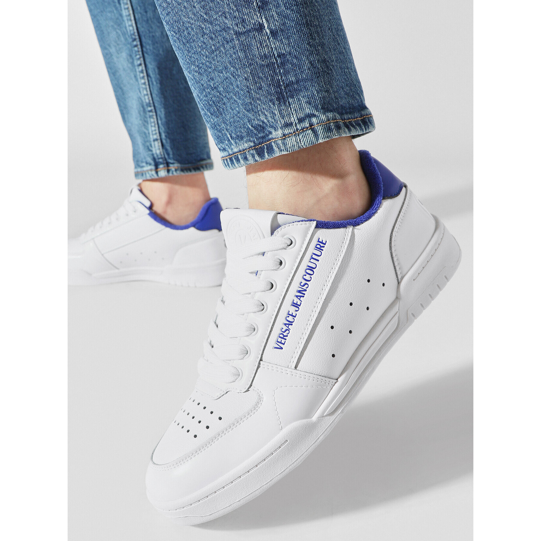 Versace Jeans Couture Сникърси 74YA3SD4 Бял - Pepit.bg