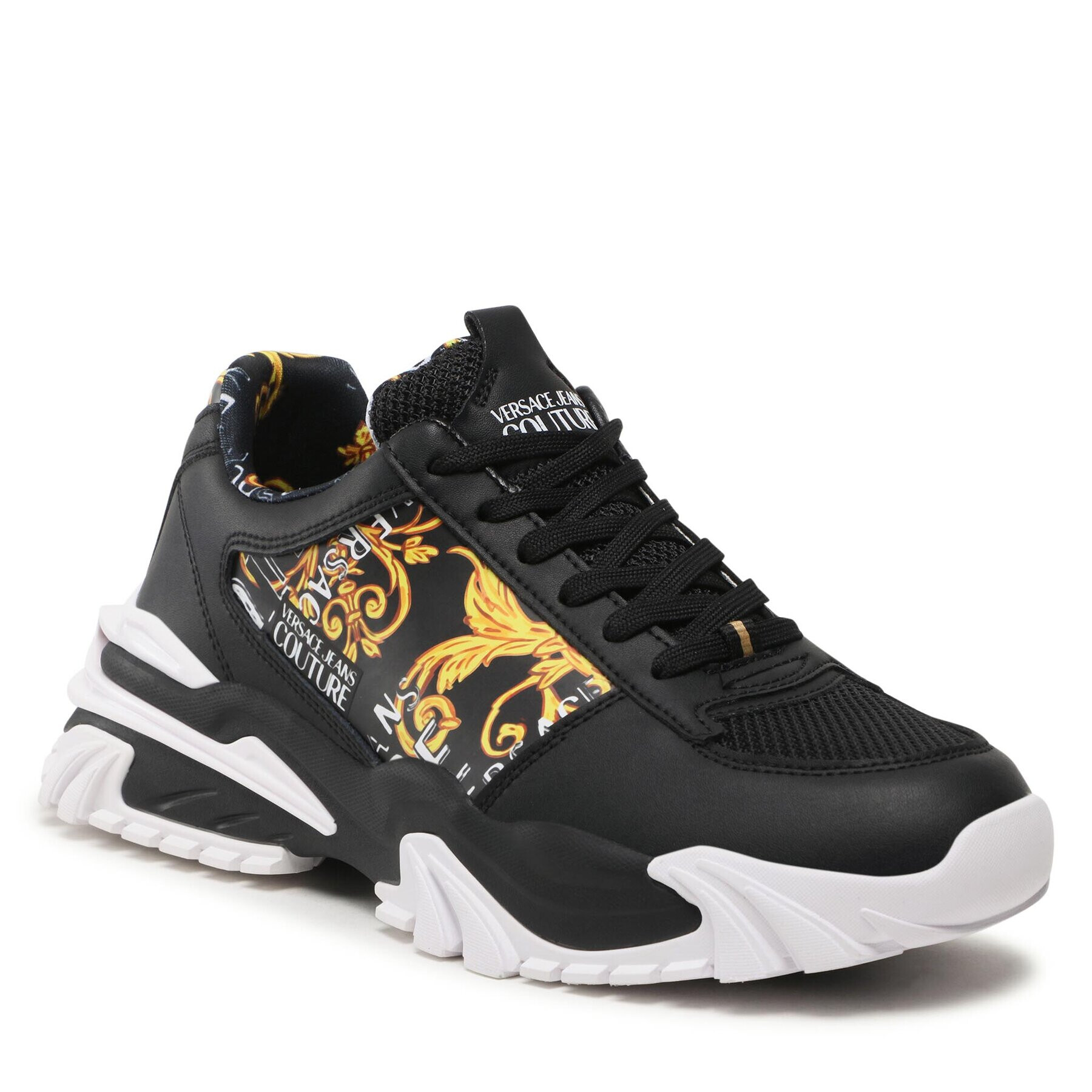 Versace Jeans Couture Сникърси 74YA3SI9 Черен - Pepit.bg