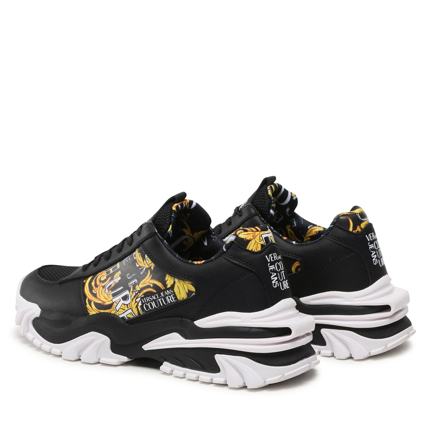 Versace Jeans Couture Сникърси 74YA3SI9 Черен - Pepit.bg