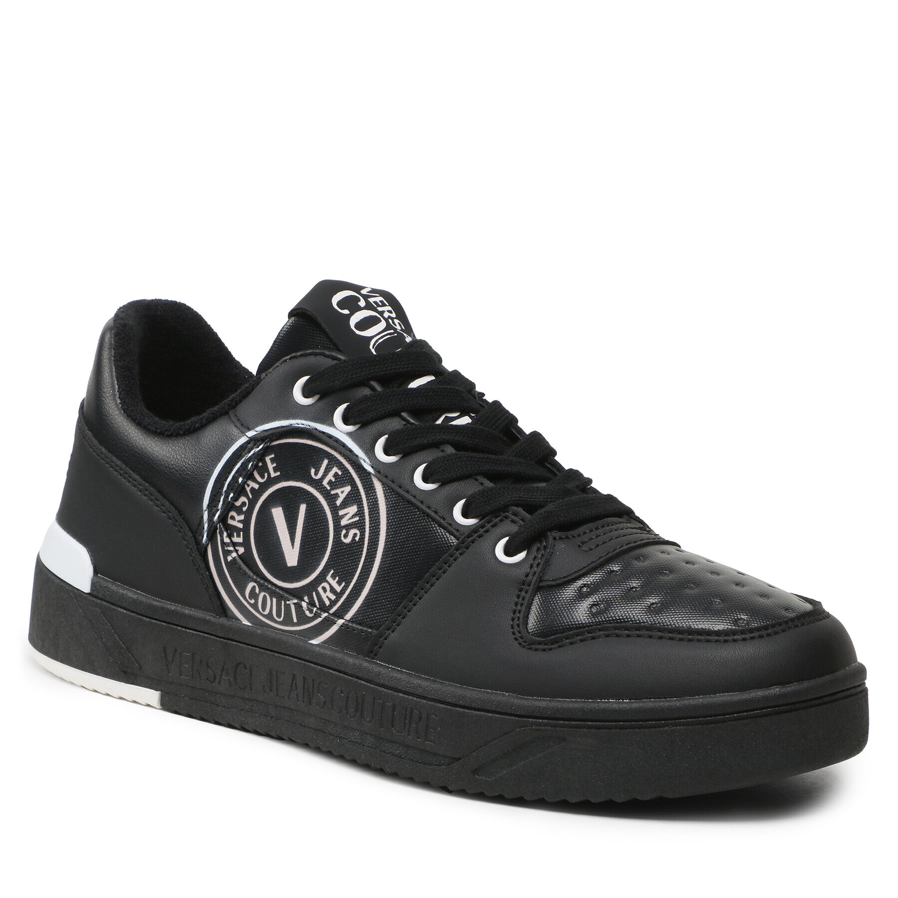 Versace Jeans Couture Сникърси 74YA3SJ1 Черен - Pepit.bg
