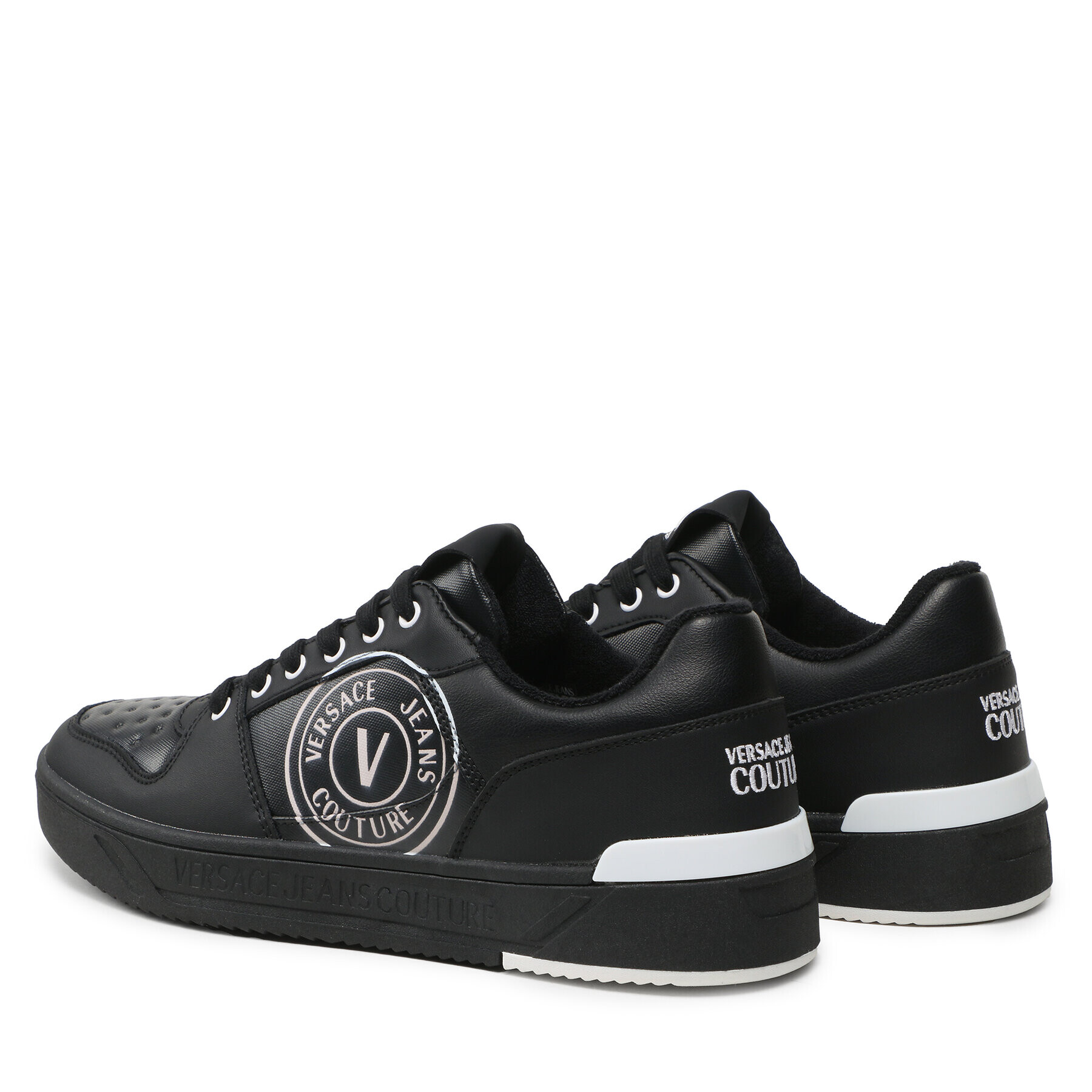 Versace Jeans Couture Сникърси 74YA3SJ1 Черен - Pepit.bg