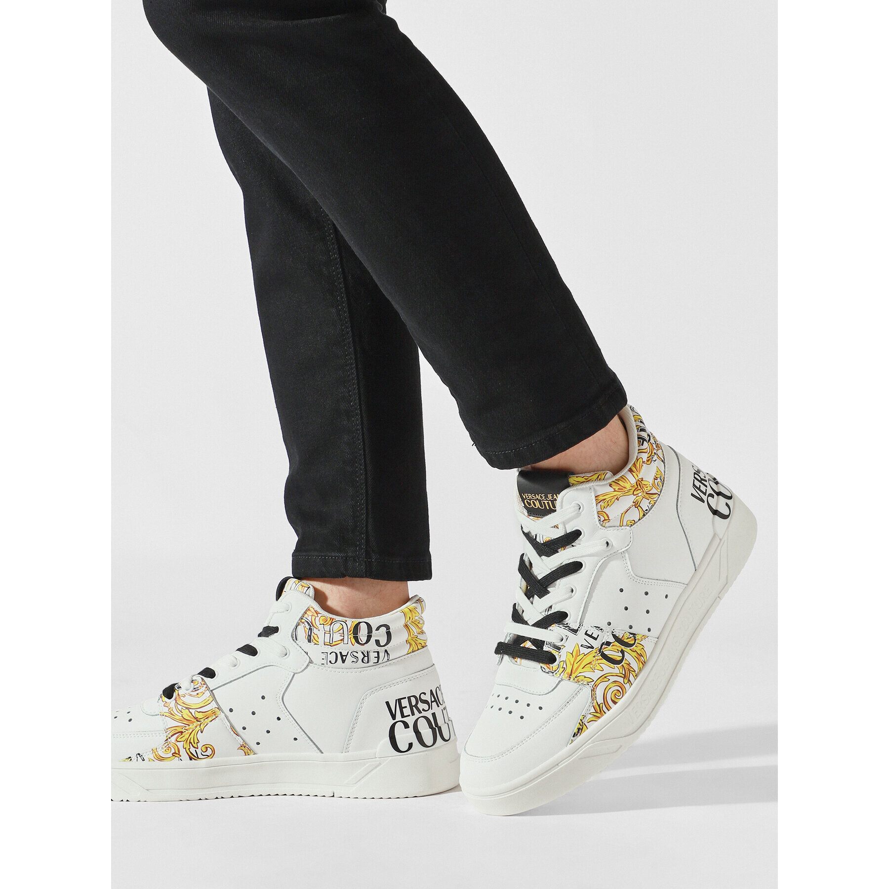 Versace Jeans Couture Сникърси 74YA3SJ7 Бял - Pepit.bg