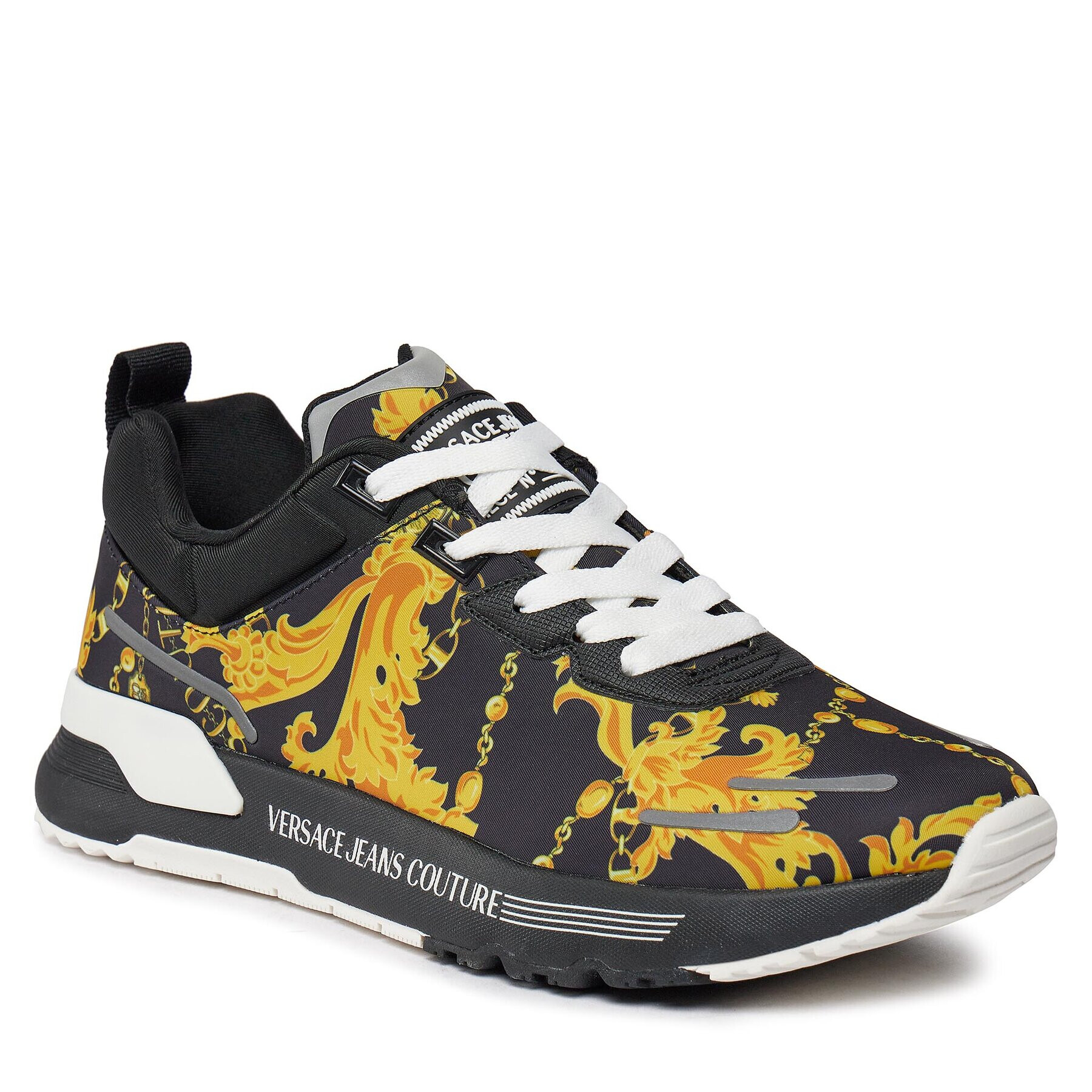 Versace Jeans Couture Сникърси 75YA3SA1 Черен - Pepit.bg