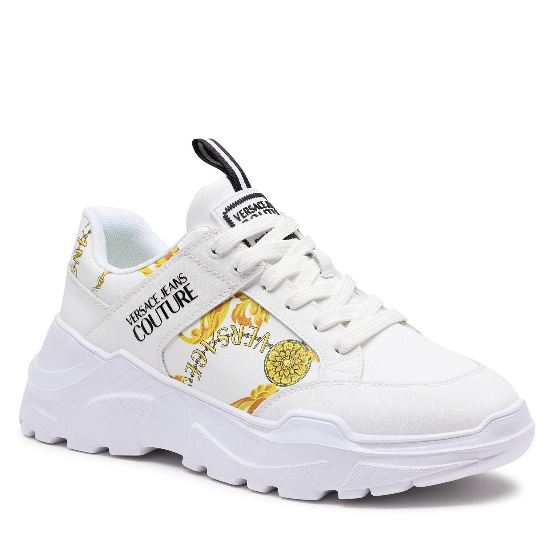 Versace Jeans Couture Сникърси 75YA3SC2 Бял - Pepit.bg