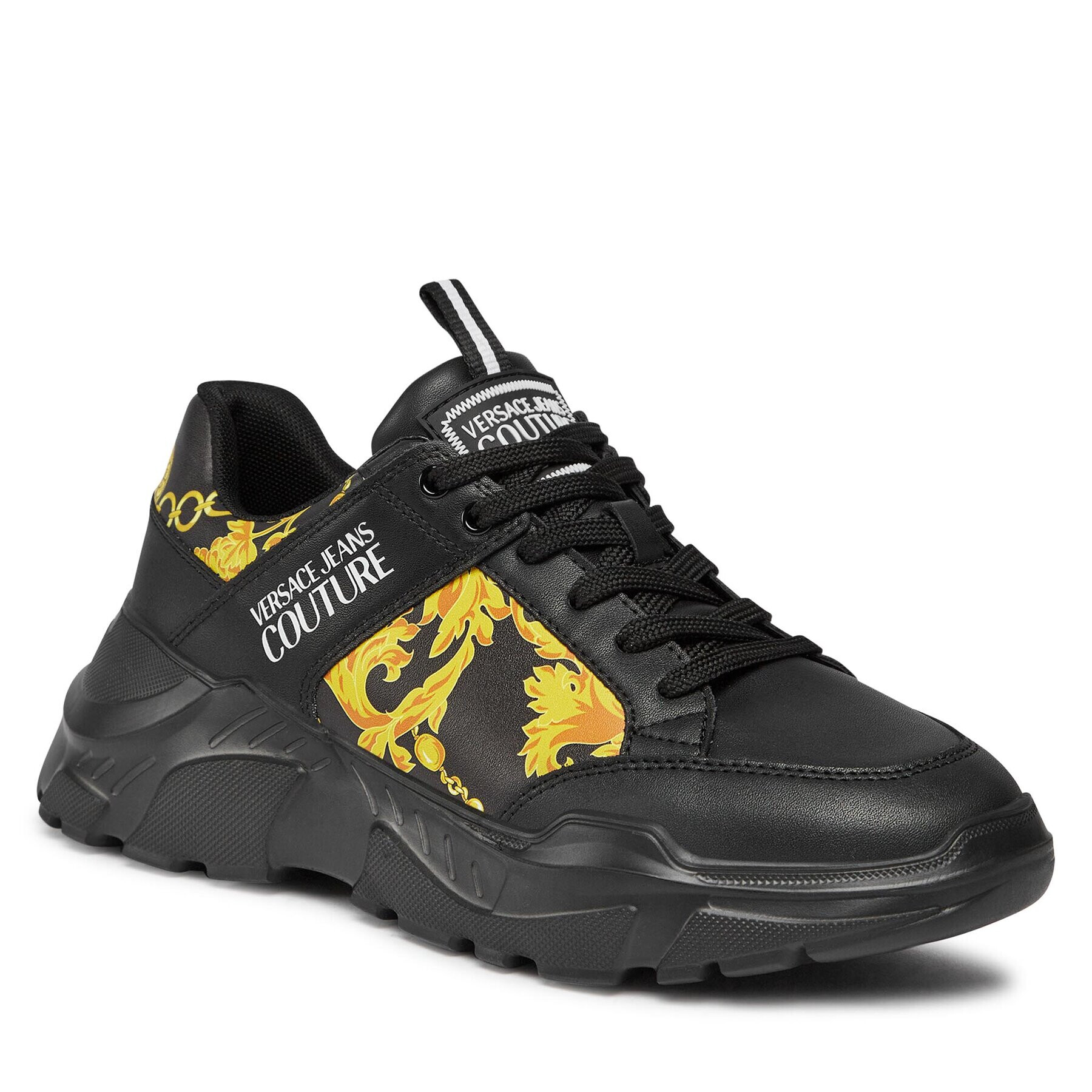Versace Jeans Couture Сникърси 75YA3SC2 Черен - Pepit.bg