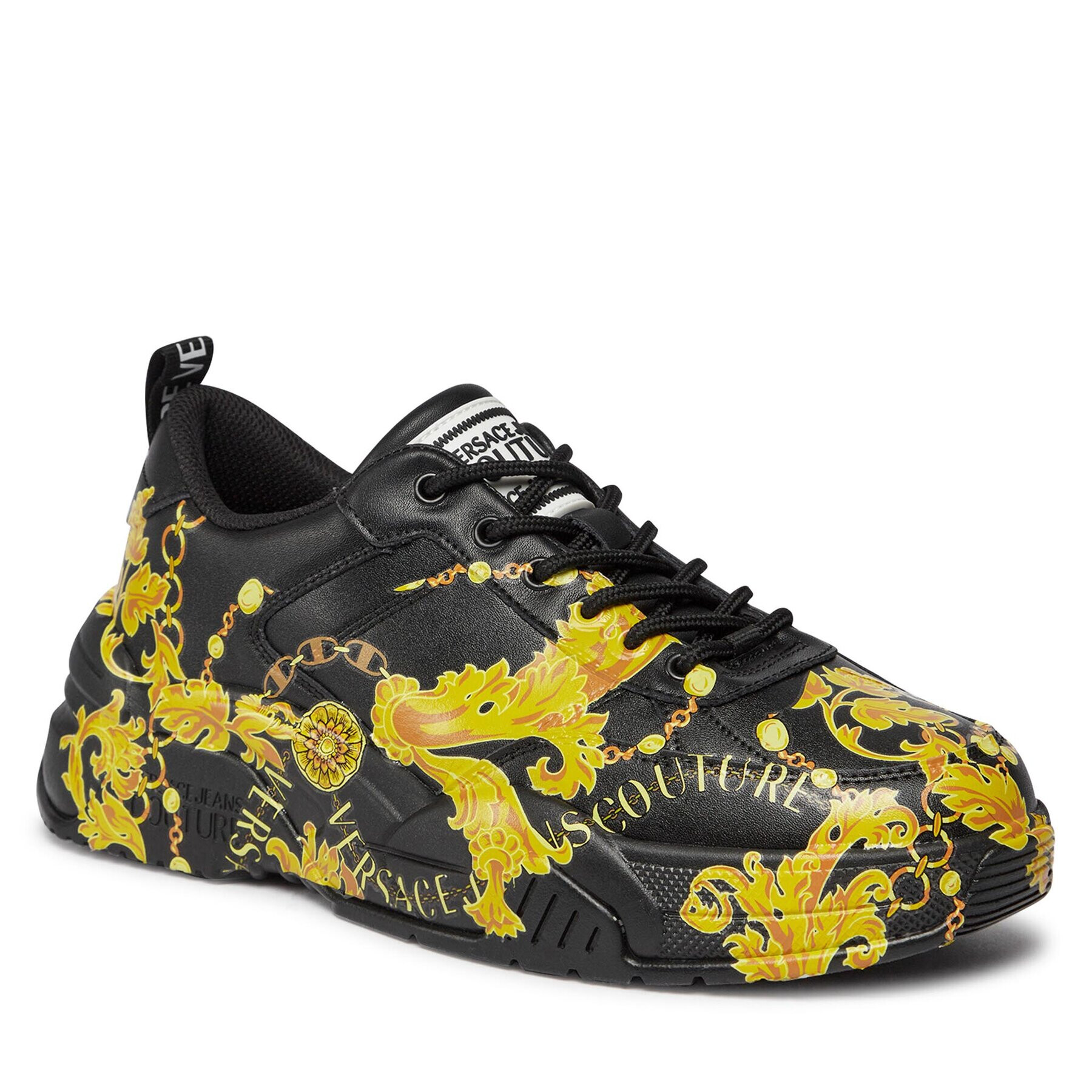 Versace Jeans Couture Сникърси 75YA3SF1 Черен - Pepit.bg