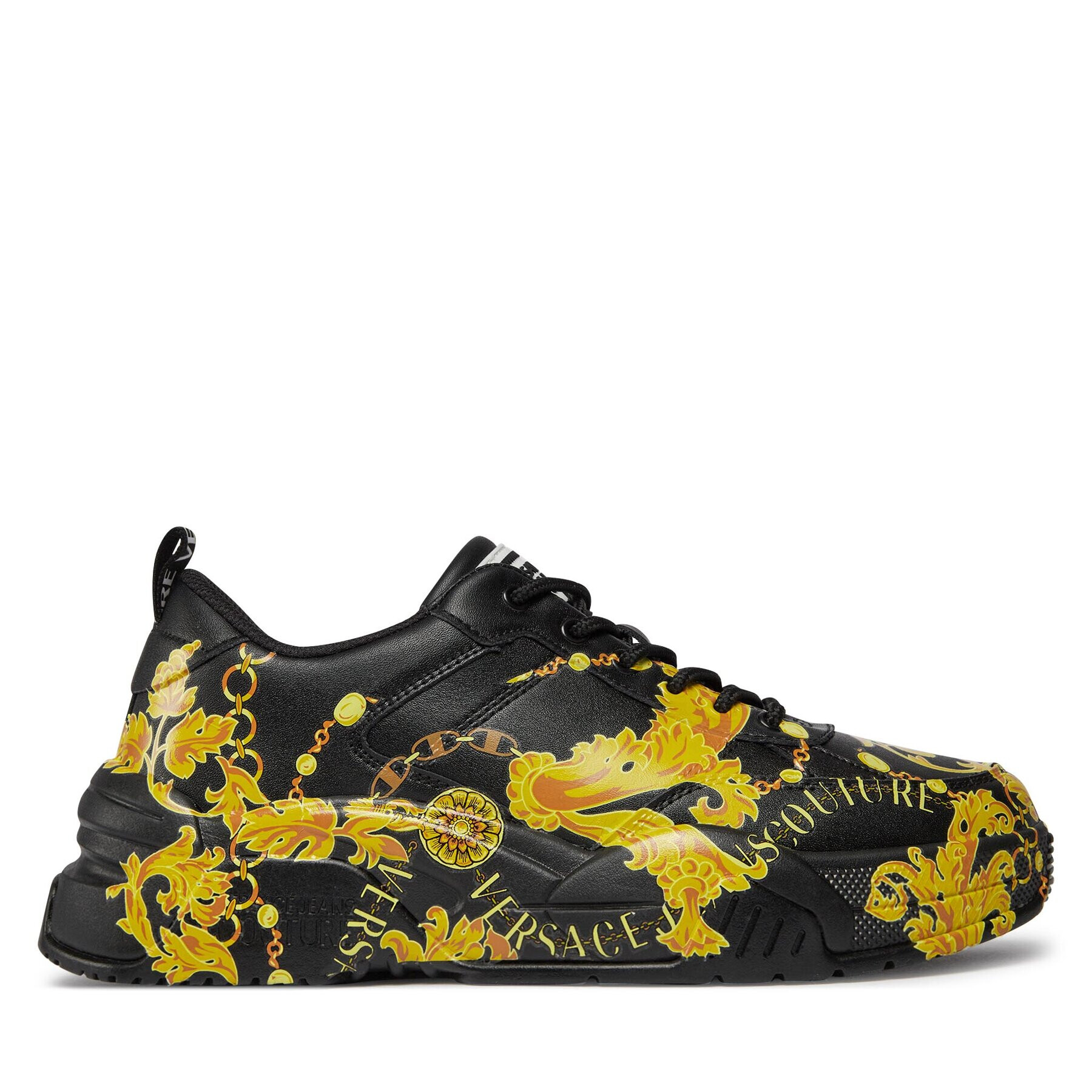 Versace Jeans Couture Сникърси 75YA3SF1 Черен - Pepit.bg