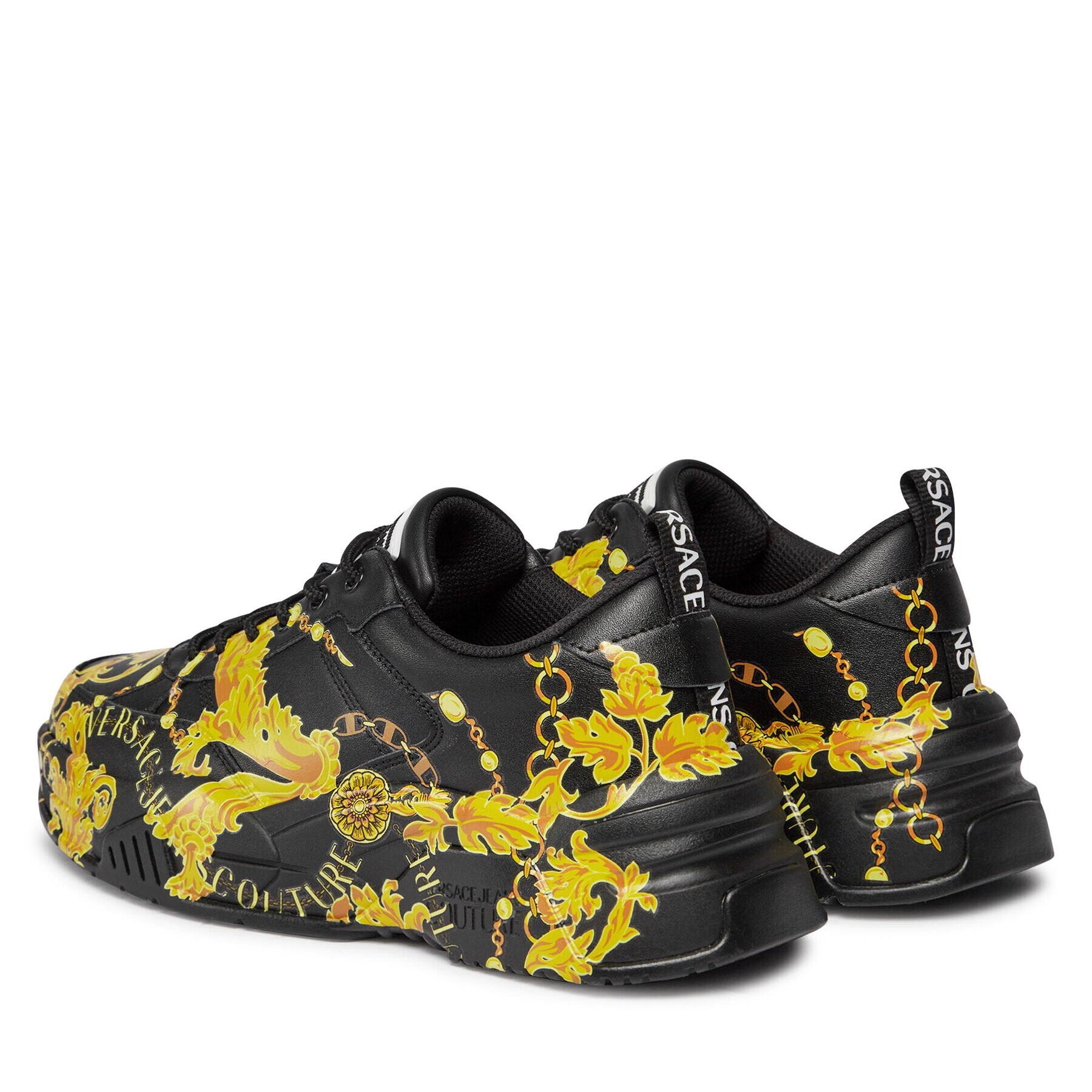 Versace Jeans Couture Сникърси 75YA3SF1 Черен - Pepit.bg