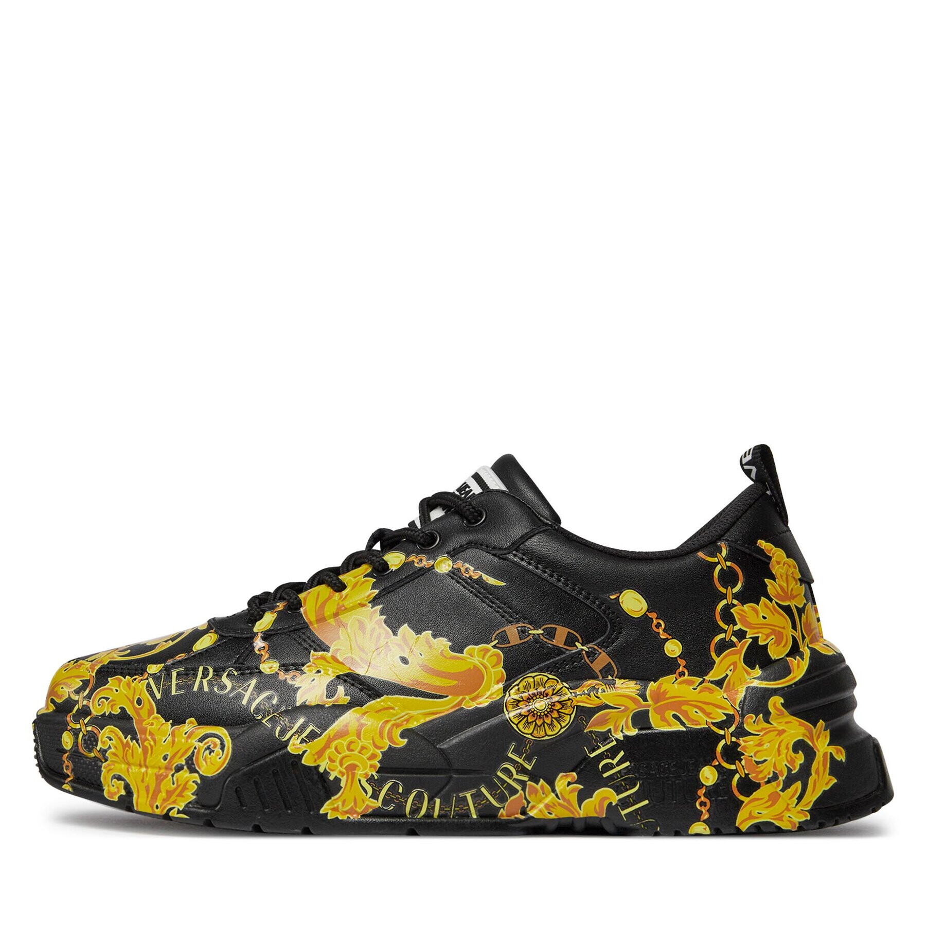 Versace Jeans Couture Сникърси 75YA3SF1 Черен - Pepit.bg