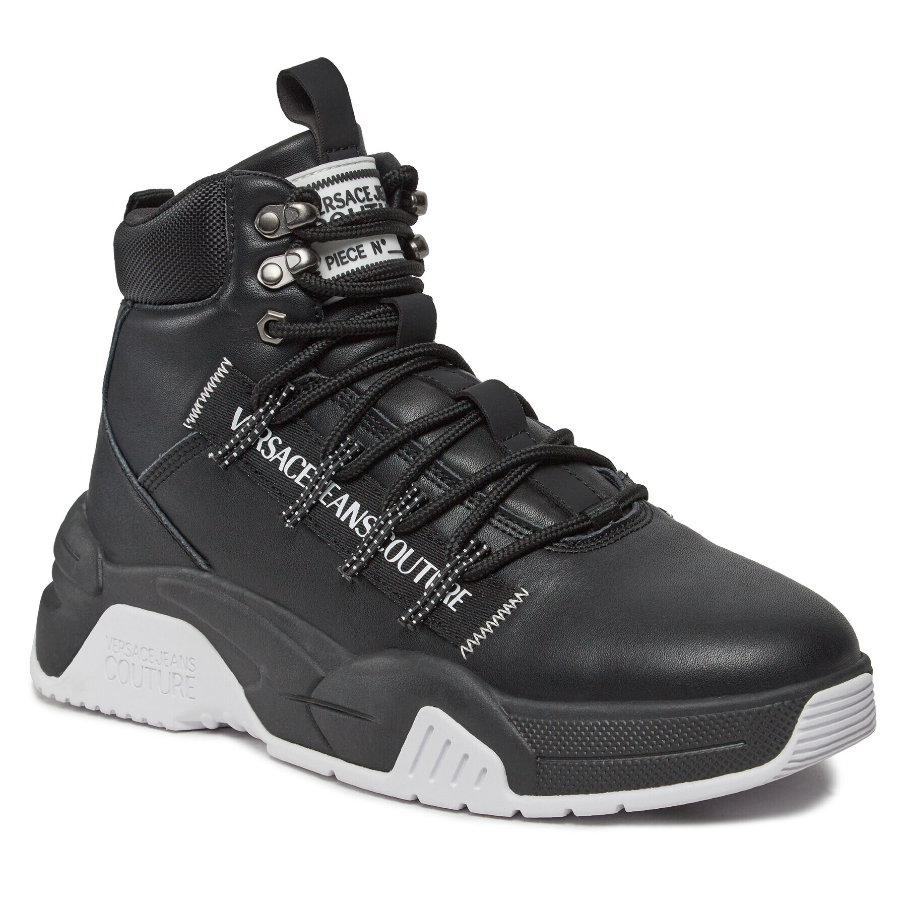 Versace Jeans Couture Сникърси 75YA3SFA Черен - Pepit.bg