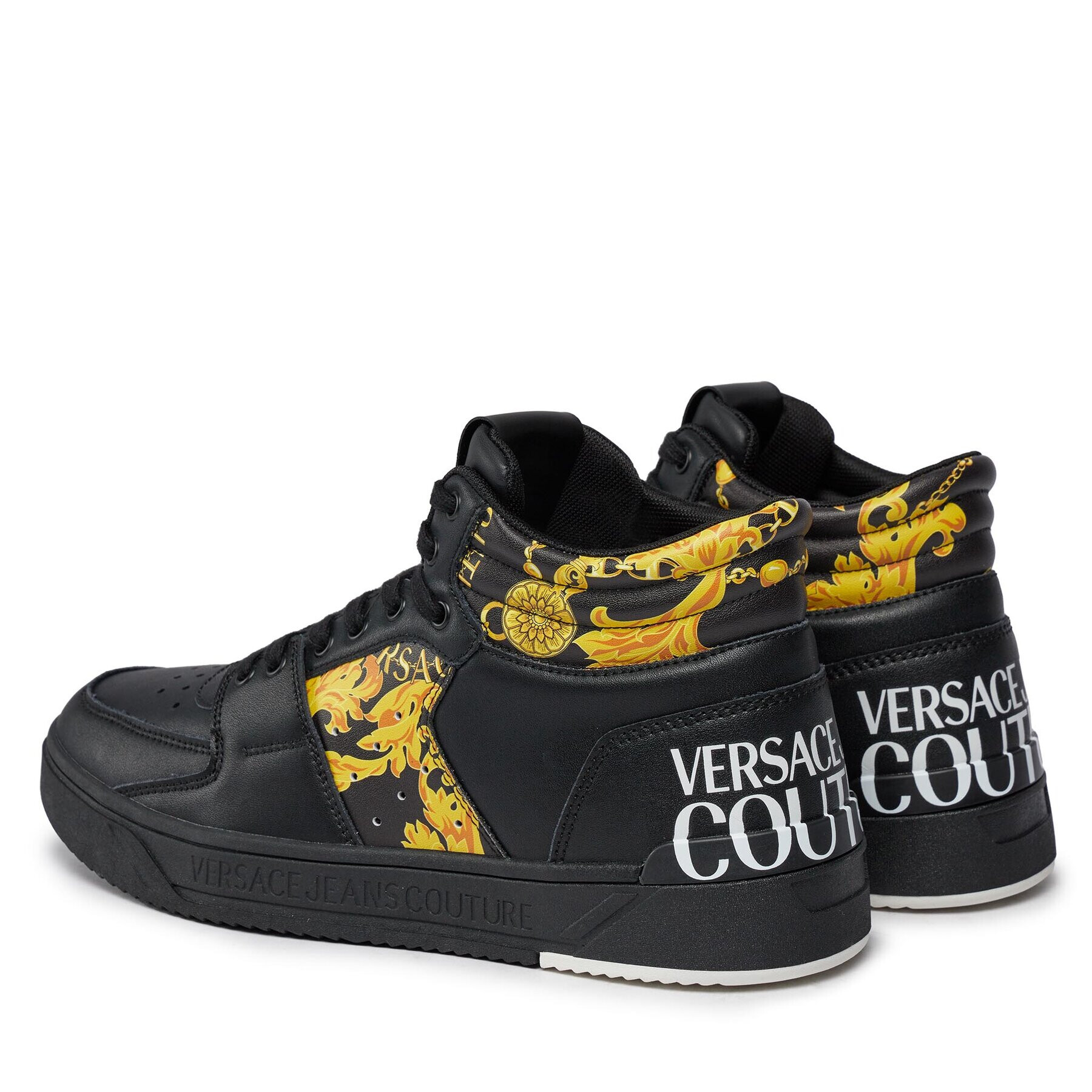Versace Jeans Couture Сникърси 75YA3SJ7 Черен - Pepit.bg