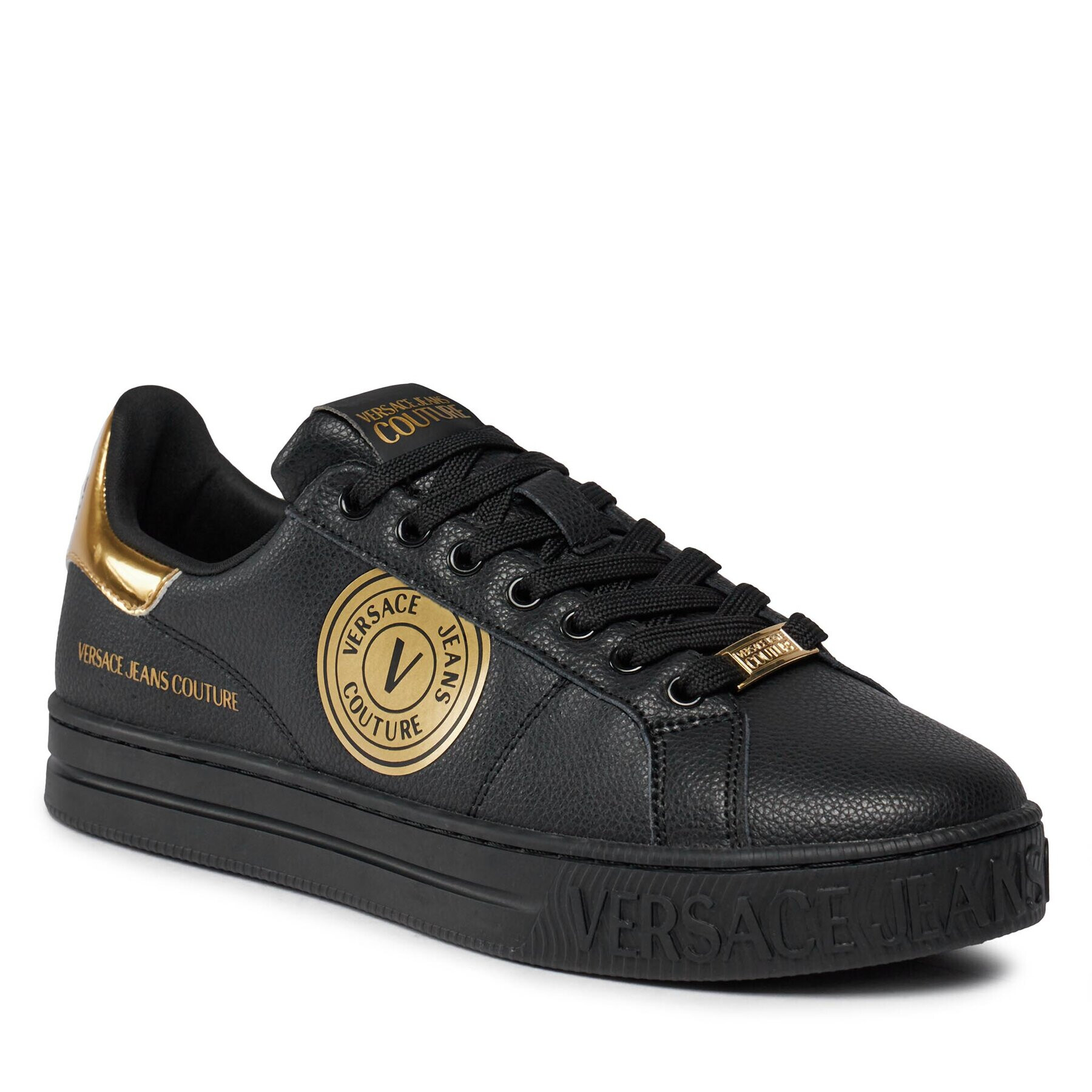 Versace Jeans Couture Сникърси 75YA3SK1 Черен - Pepit.bg