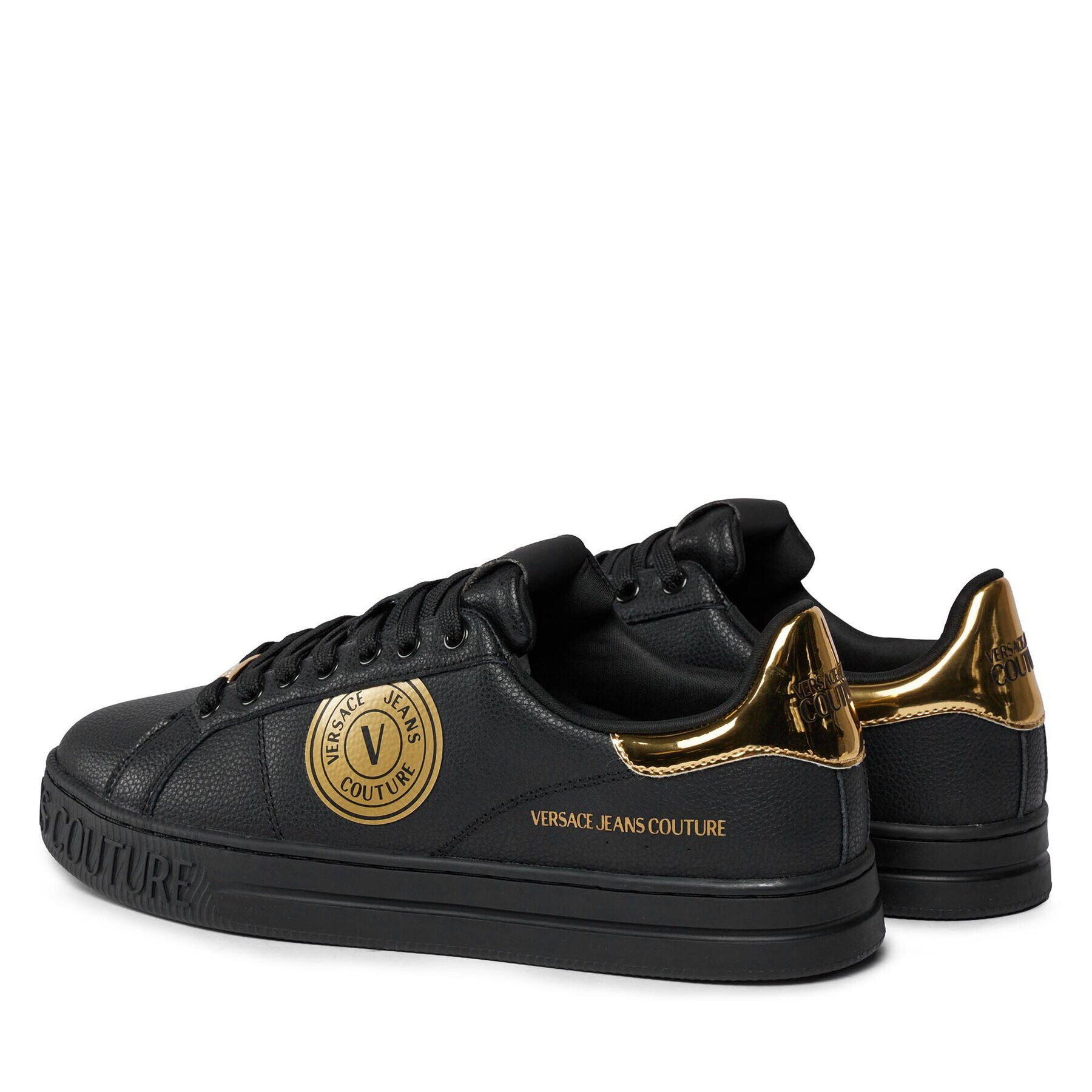 Versace Jeans Couture Сникърси 75YA3SK1 Черен - Pepit.bg