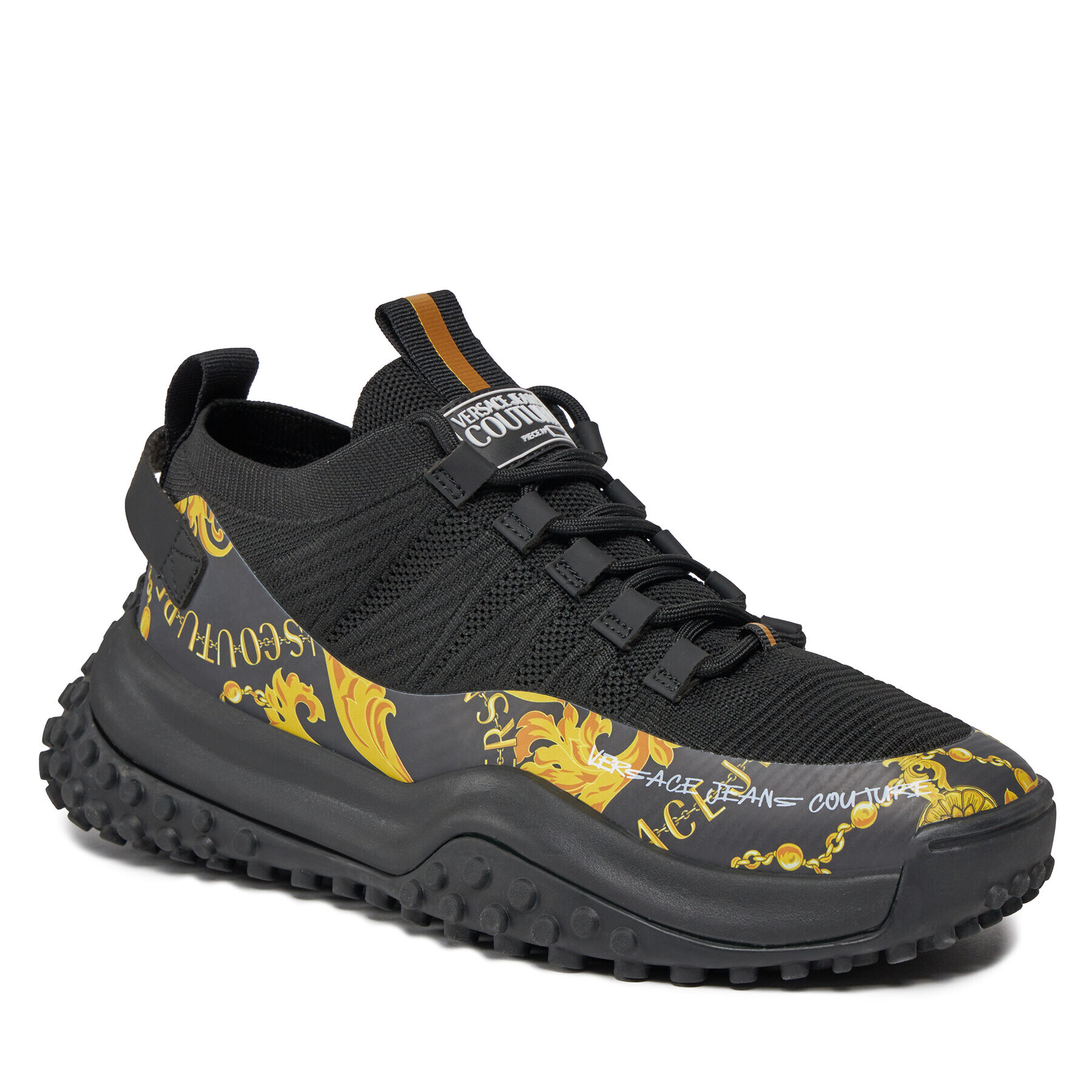 Versace Jeans Couture Сникърси 75YA3SN8 Черен - Pepit.bg