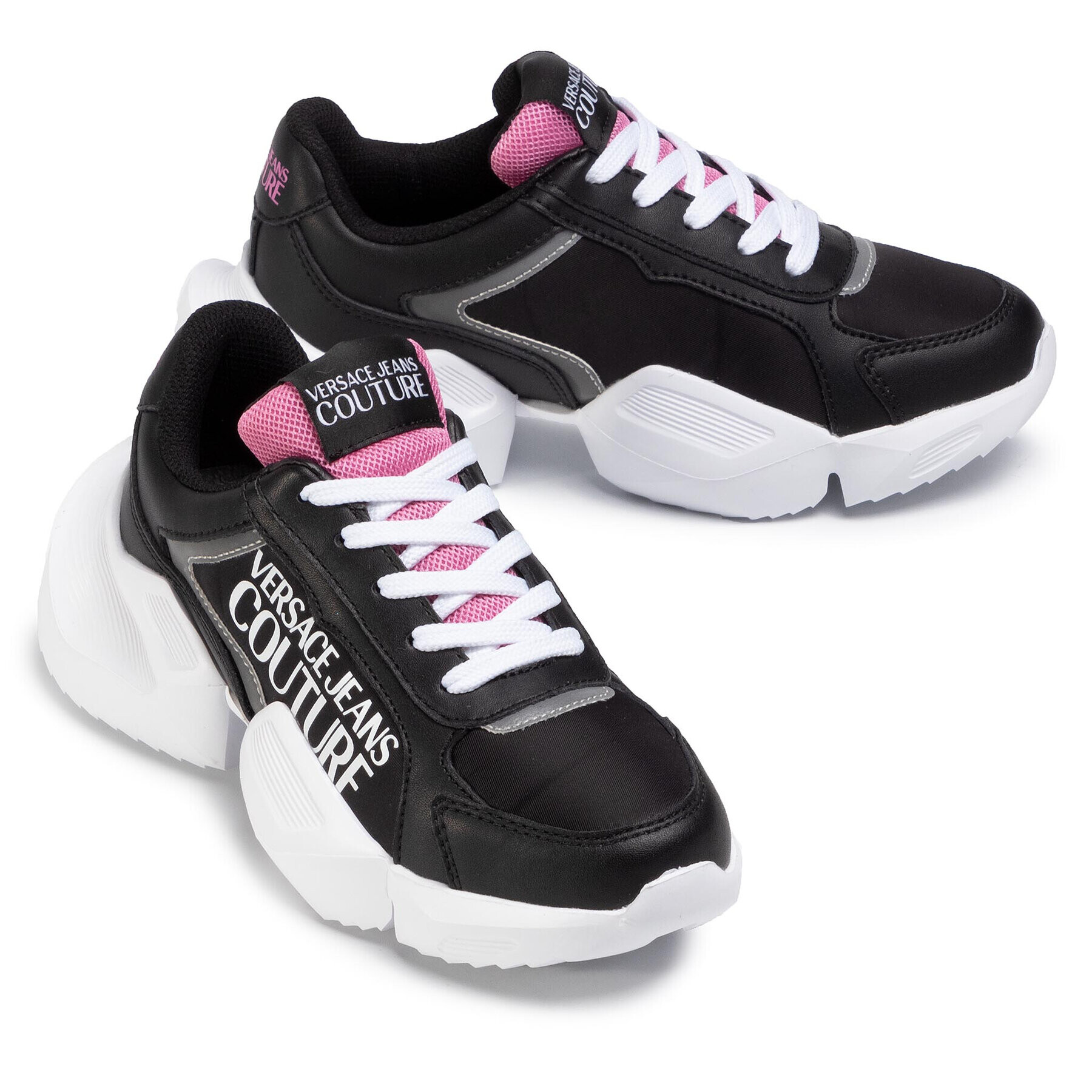 Versace Jeans Couture Сникърси E0VZASU3 Черен - Pepit.bg