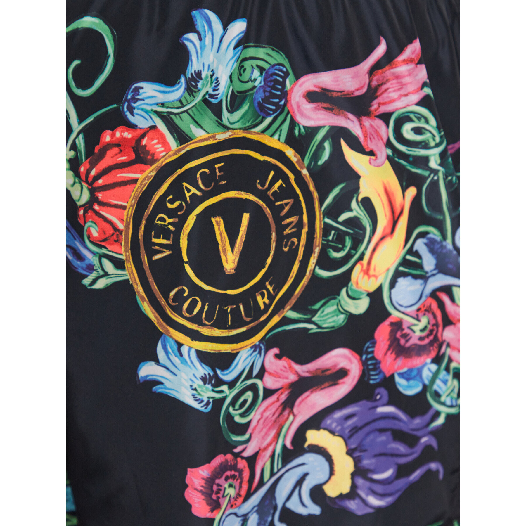 Versace Jeans Couture Спортни шорти 74GADD17 Черен Regular Fit - Pepit.bg