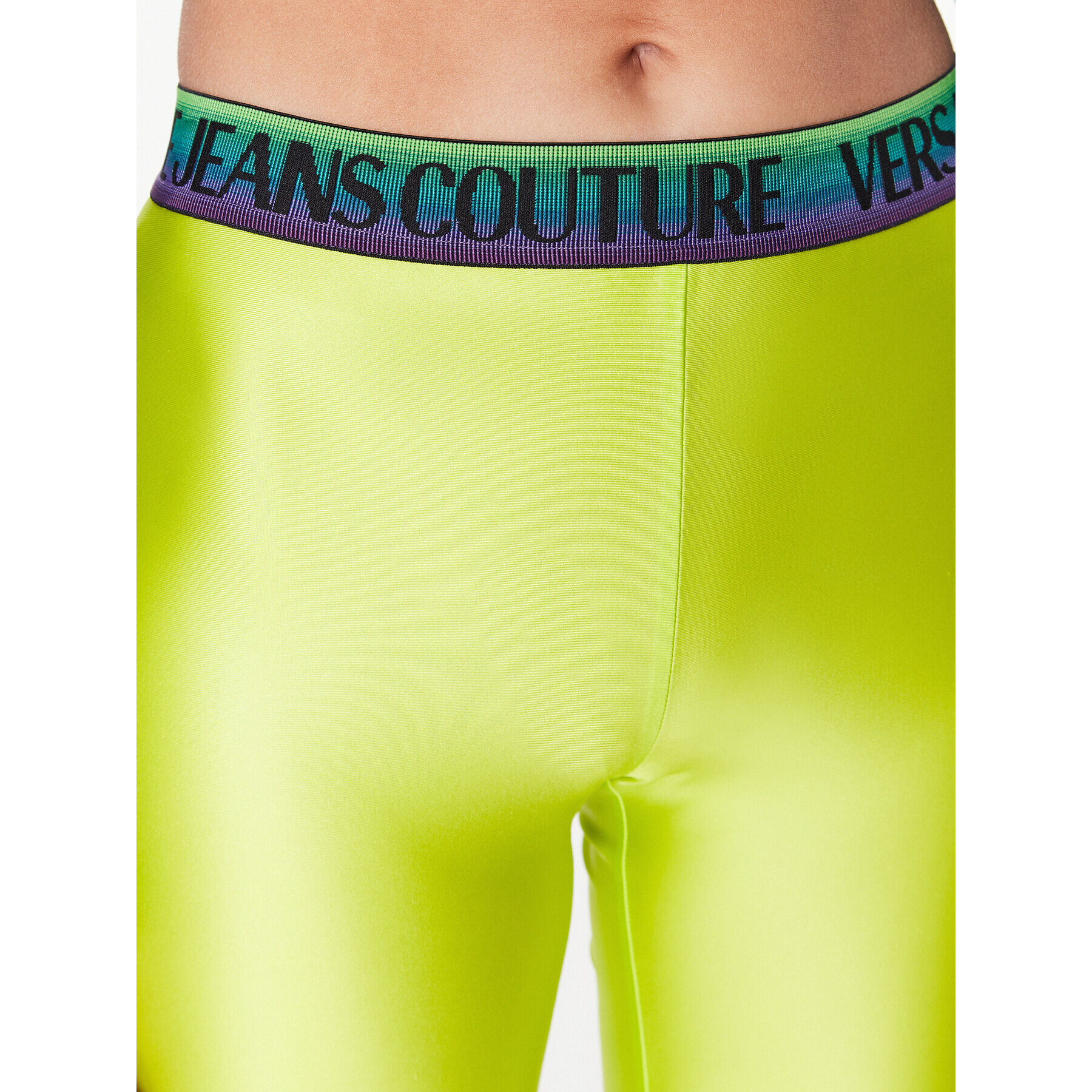 Versace Jeans Couture Спортни шорти 74HAC106 Зелен Slim Fit - Pepit.bg