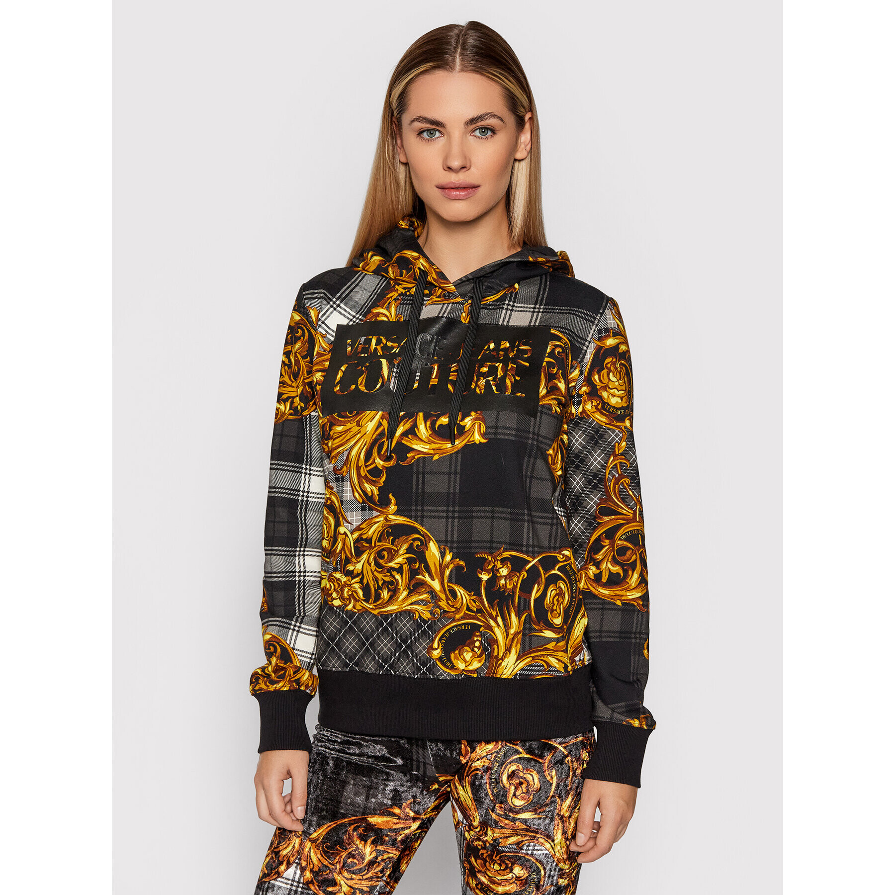 Versace Jeans Couture Суитшърт 71HAI3A8 Сив Regular Fit - Pepit.bg