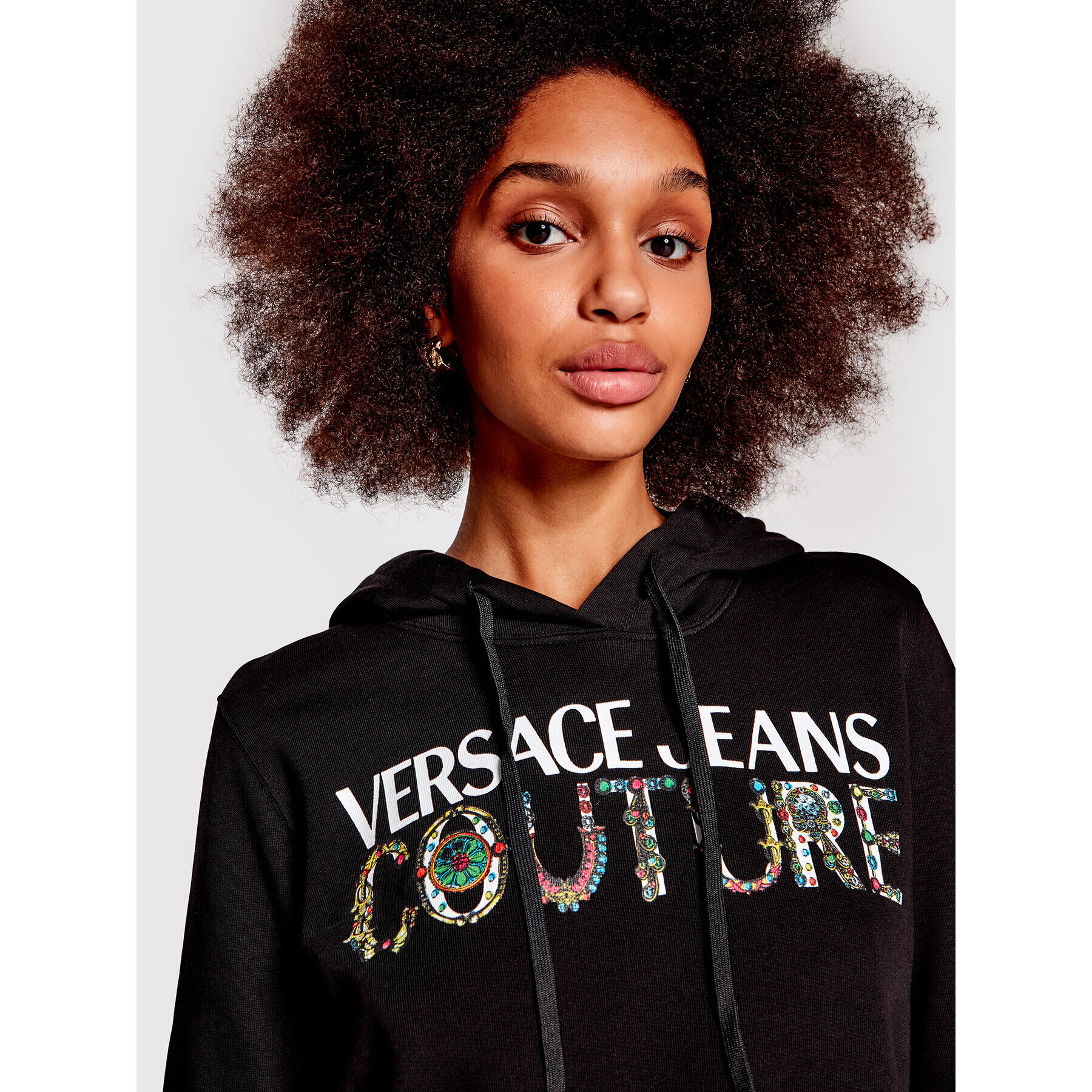 Versace Jeans Couture Суитшърт 71HAIF04 Черен Regular Fit - Pepit.bg