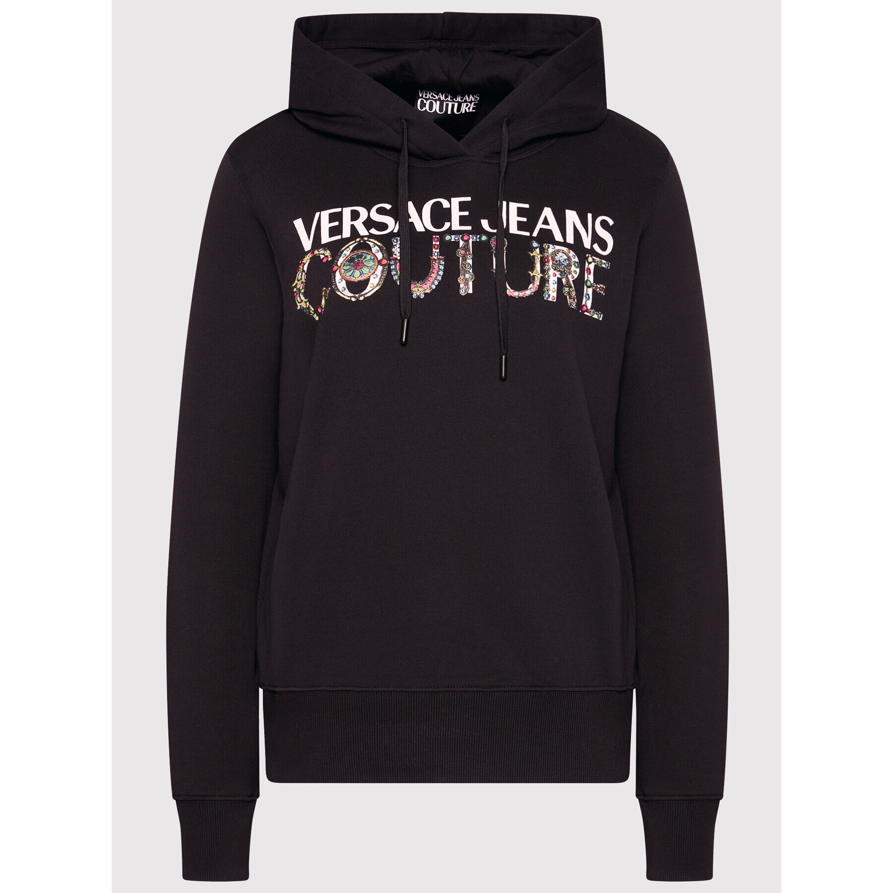 Versace Jeans Couture Суитшърт 71HAIF04 Черен Regular Fit - Pepit.bg