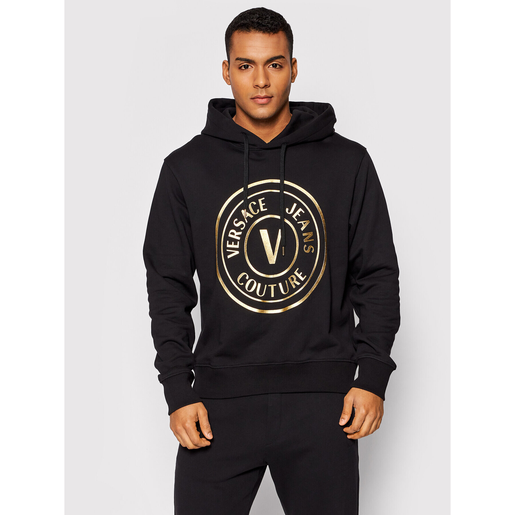 Versace Jeans Couture Суитшърт 72GAIT03 Черен Regular Fit - Pepit.bg