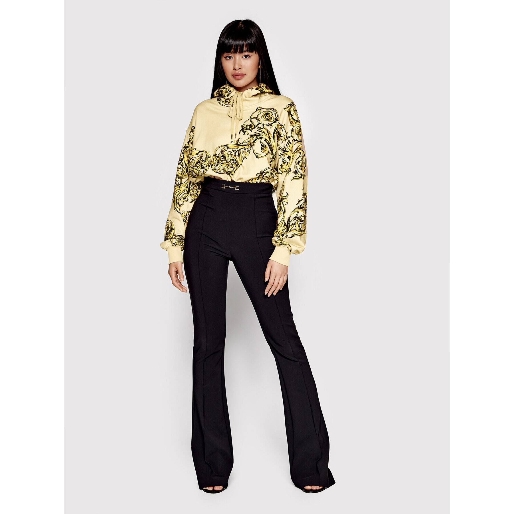 Versace Jeans Couture Суитшърт 72HAI314 Бежов Regular Fit - Pepit.bg