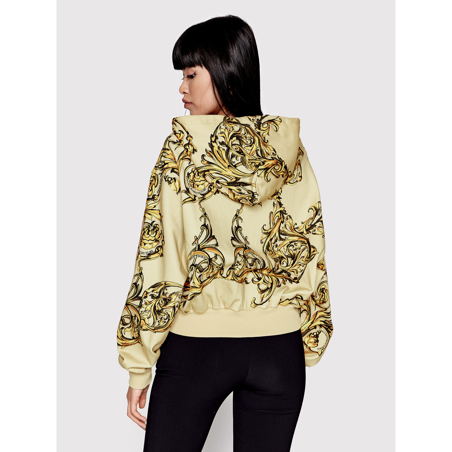 Versace Jeans Couture Суитшърт 72HAI314 Бежов Regular Fit - Pepit.bg