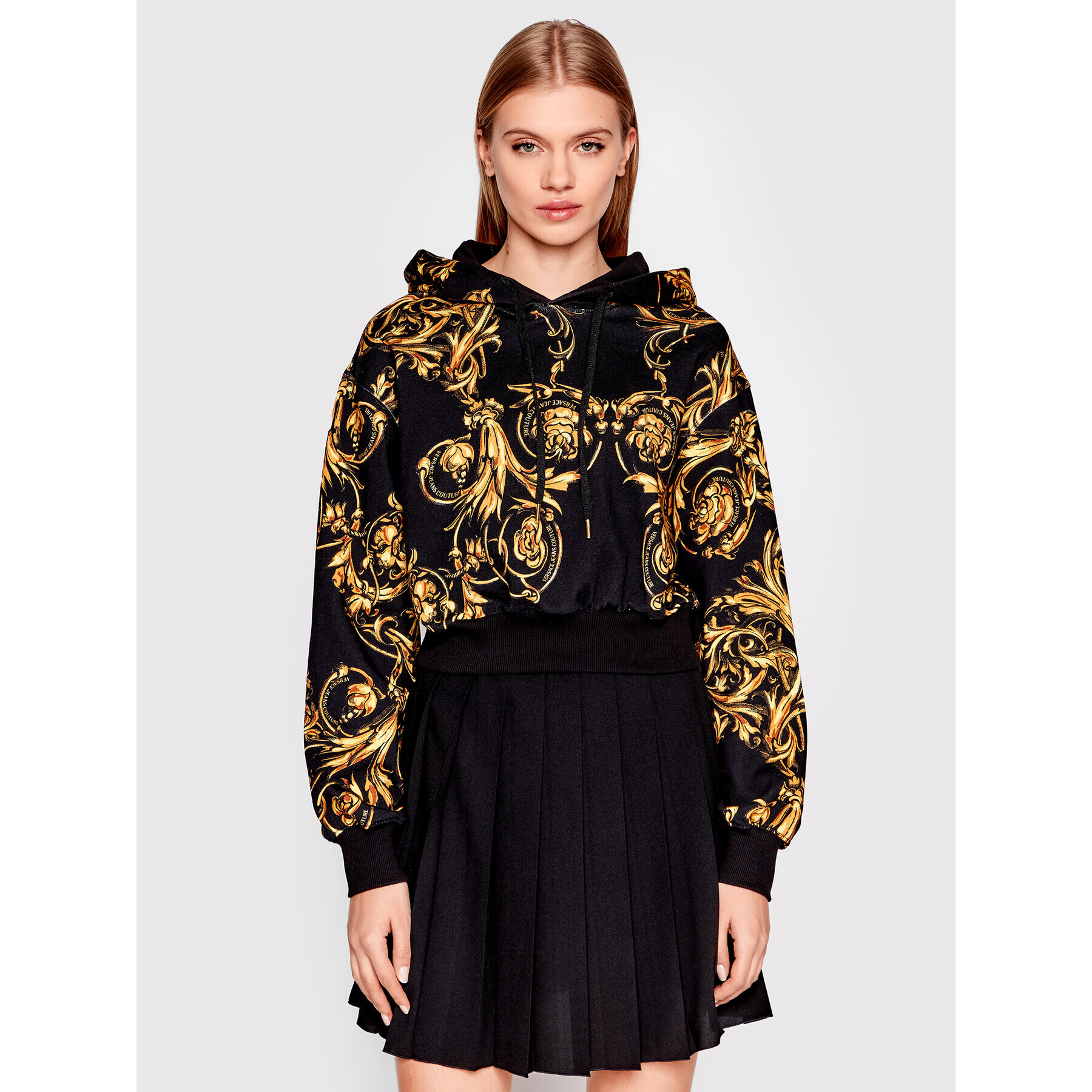 Versace Jeans Couture Суитшърт 72HAI314 Черен Regular Fit - Pepit.bg