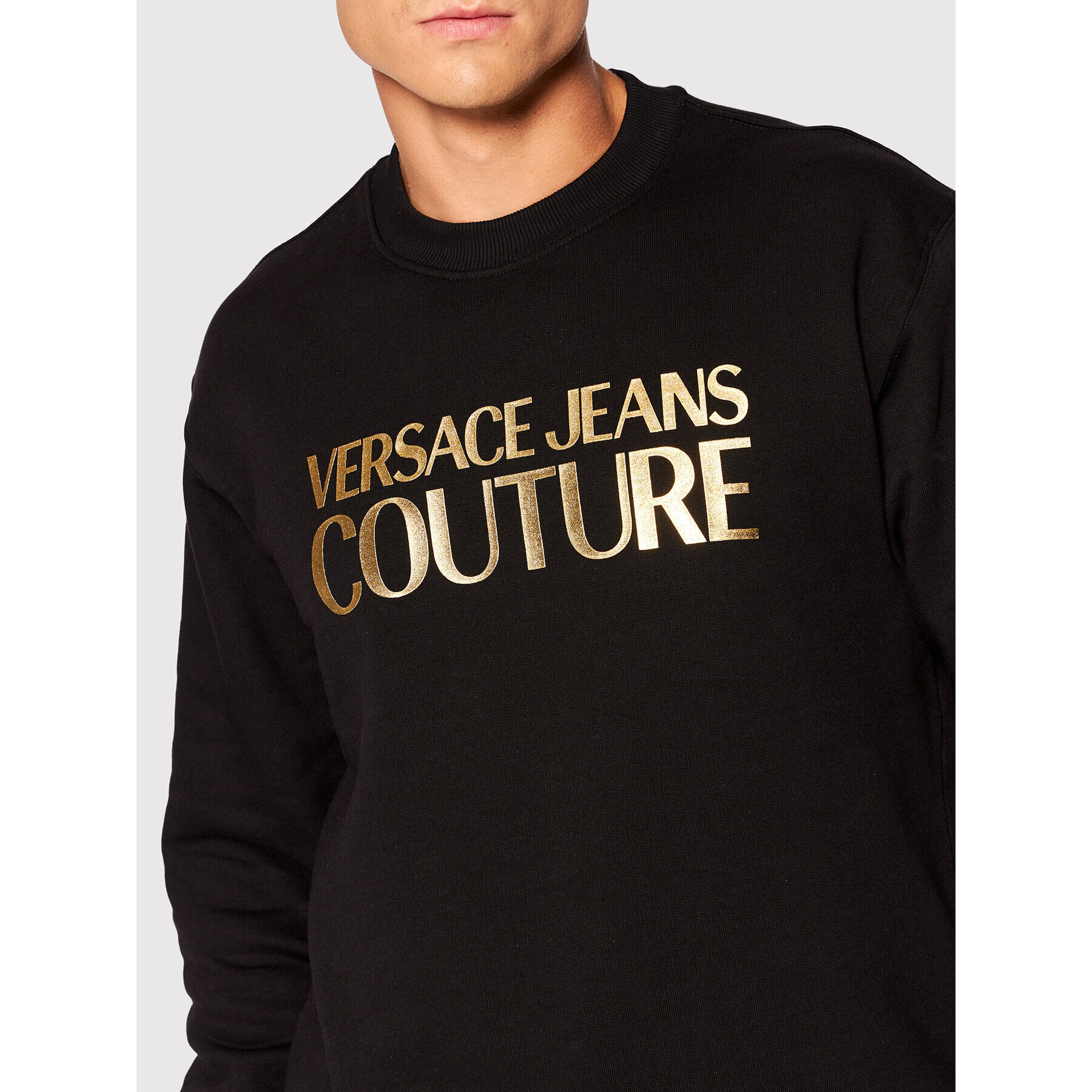 Versace Jeans Couture Суитшърт 73GAIT01 Черен Regular Fit - Pepit.bg