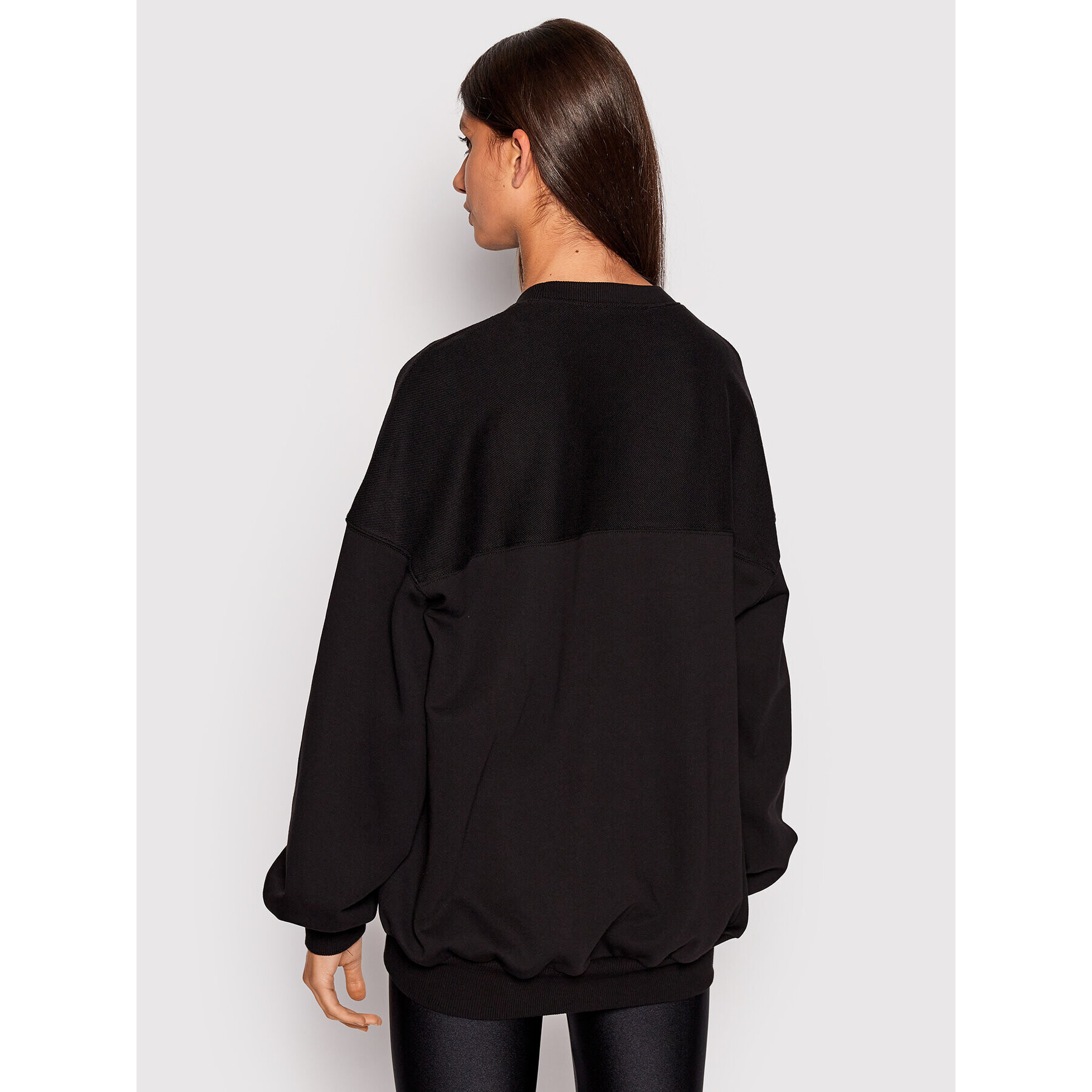 Versace Jeans Couture Суитшърт 73HAI305 Черен Oversize - Pepit.bg