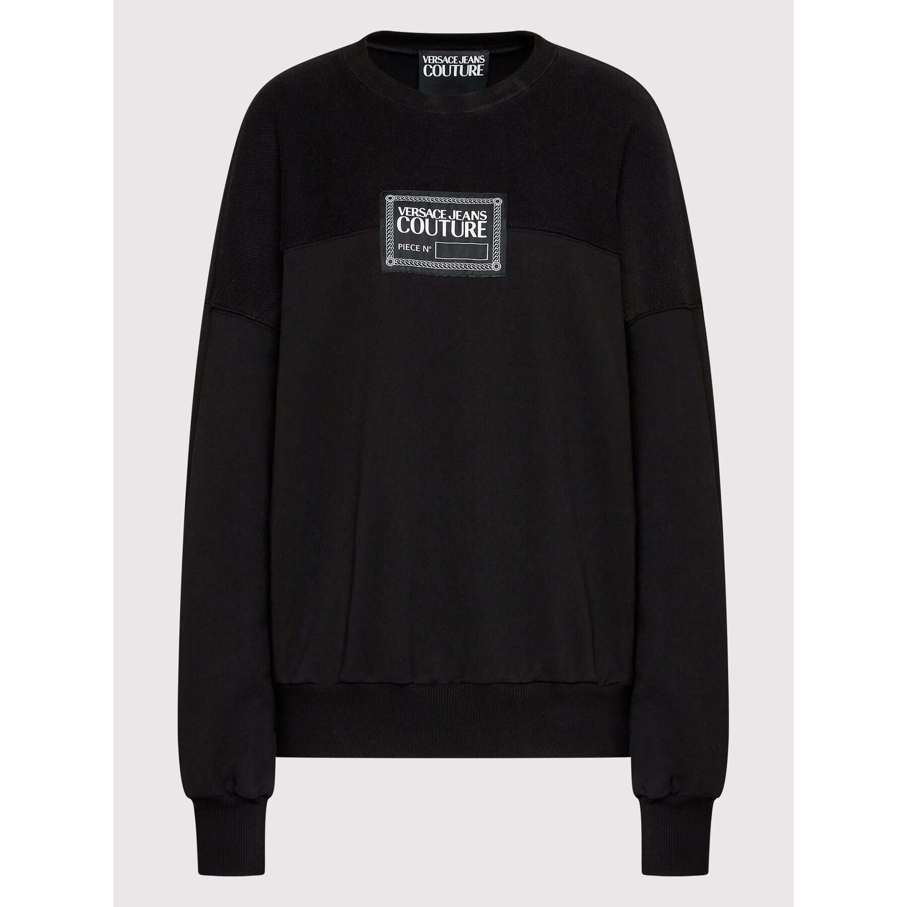 Versace Jeans Couture Суитшърт 73HAI305 Черен Oversize - Pepit.bg