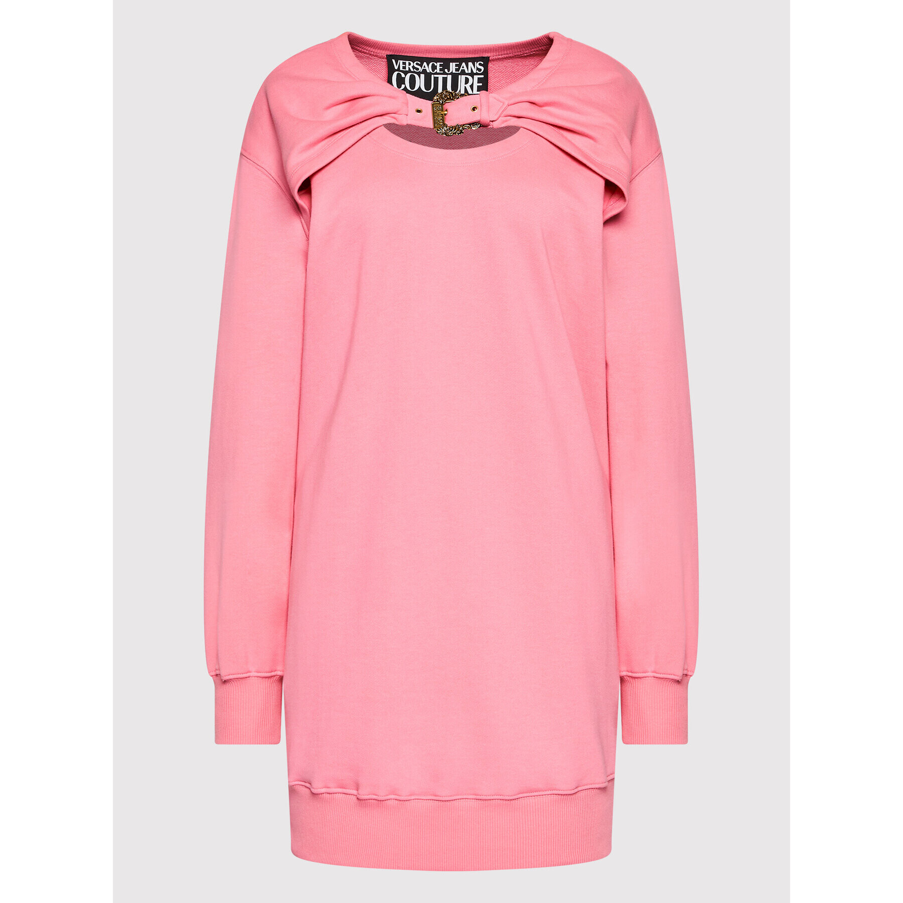 Versace Jeans Couture Суитшърт 73HAO978 Розов Relaxed Fit - Pepit.bg