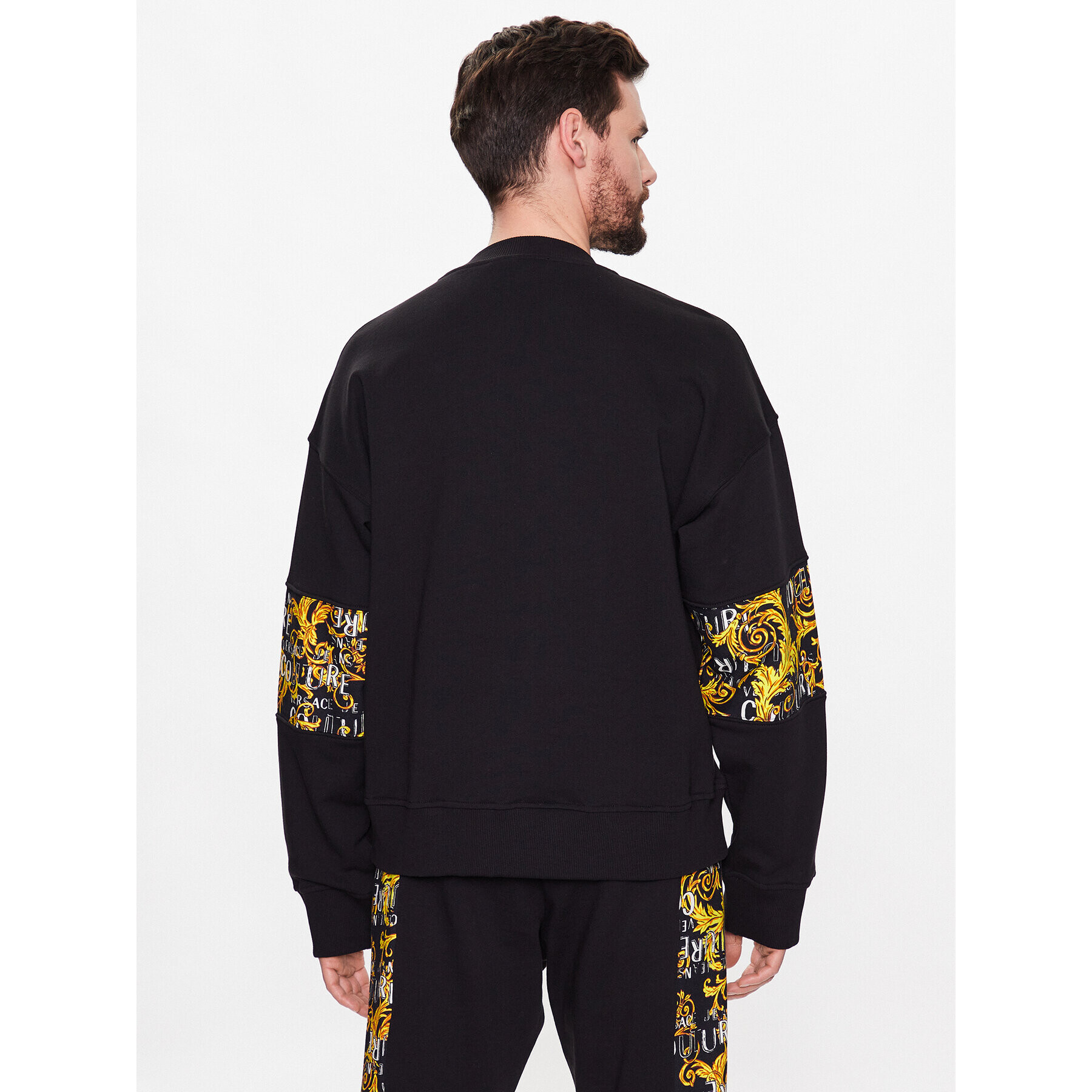 Versace Jeans Couture Суитшърт 74GAI309 Черен Regular Fit - Pepit.bg
