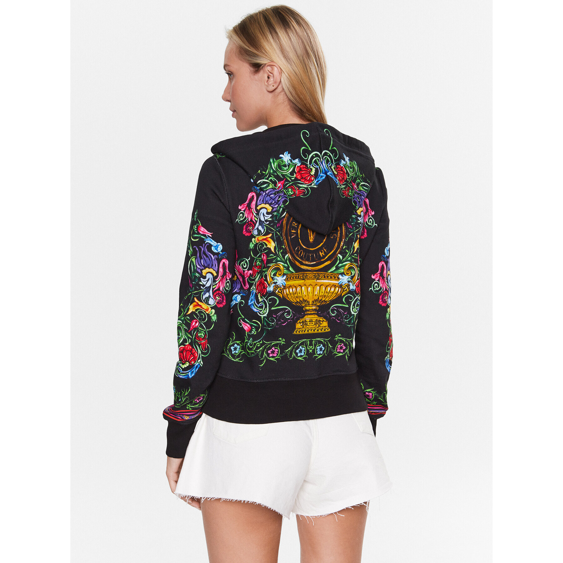 Versace Jeans Couture Суитшърт 74HAI3A6 Черен Regular Fit - Pepit.bg