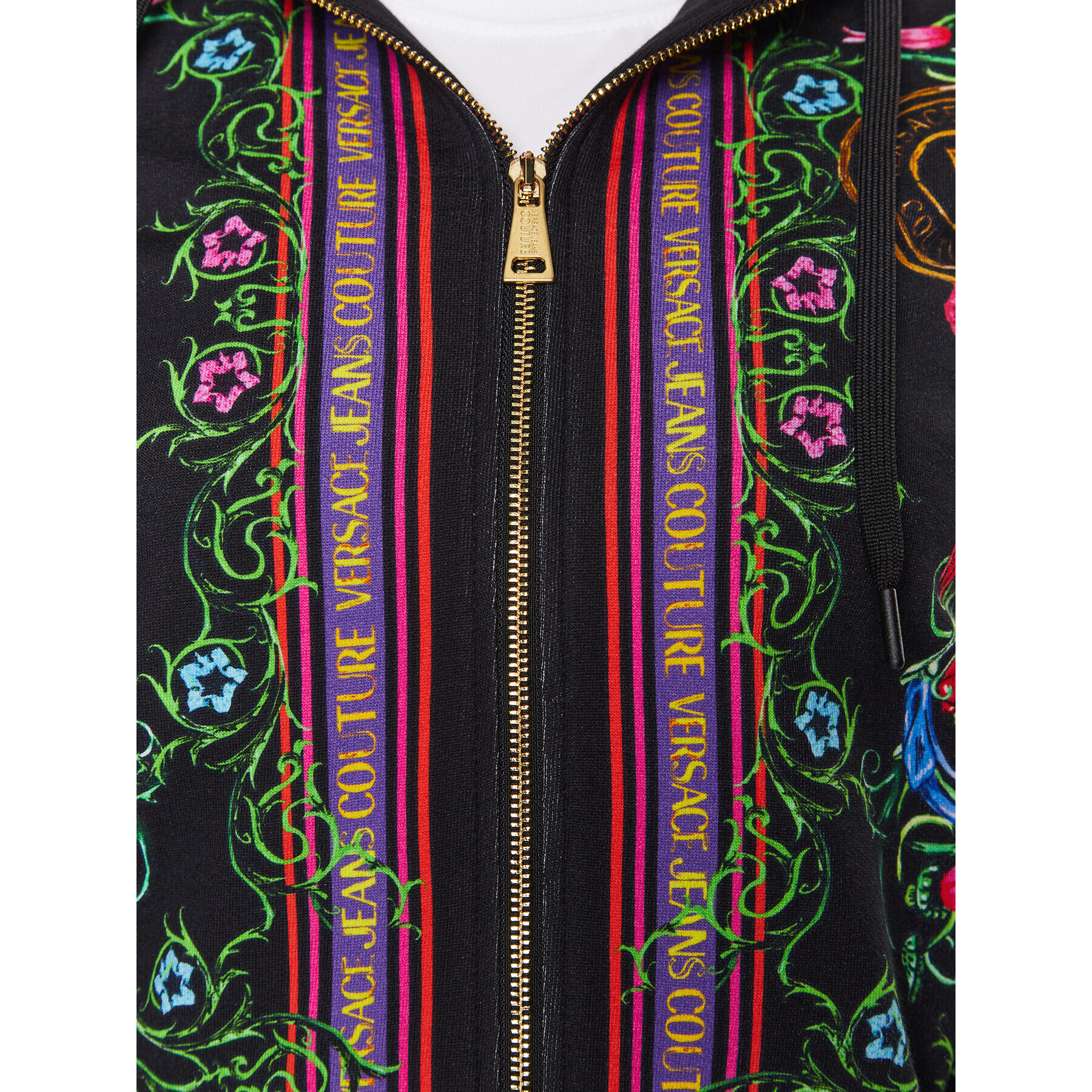 Versace Jeans Couture Суитшърт 74HAI3A6 Черен Regular Fit - Pepit.bg