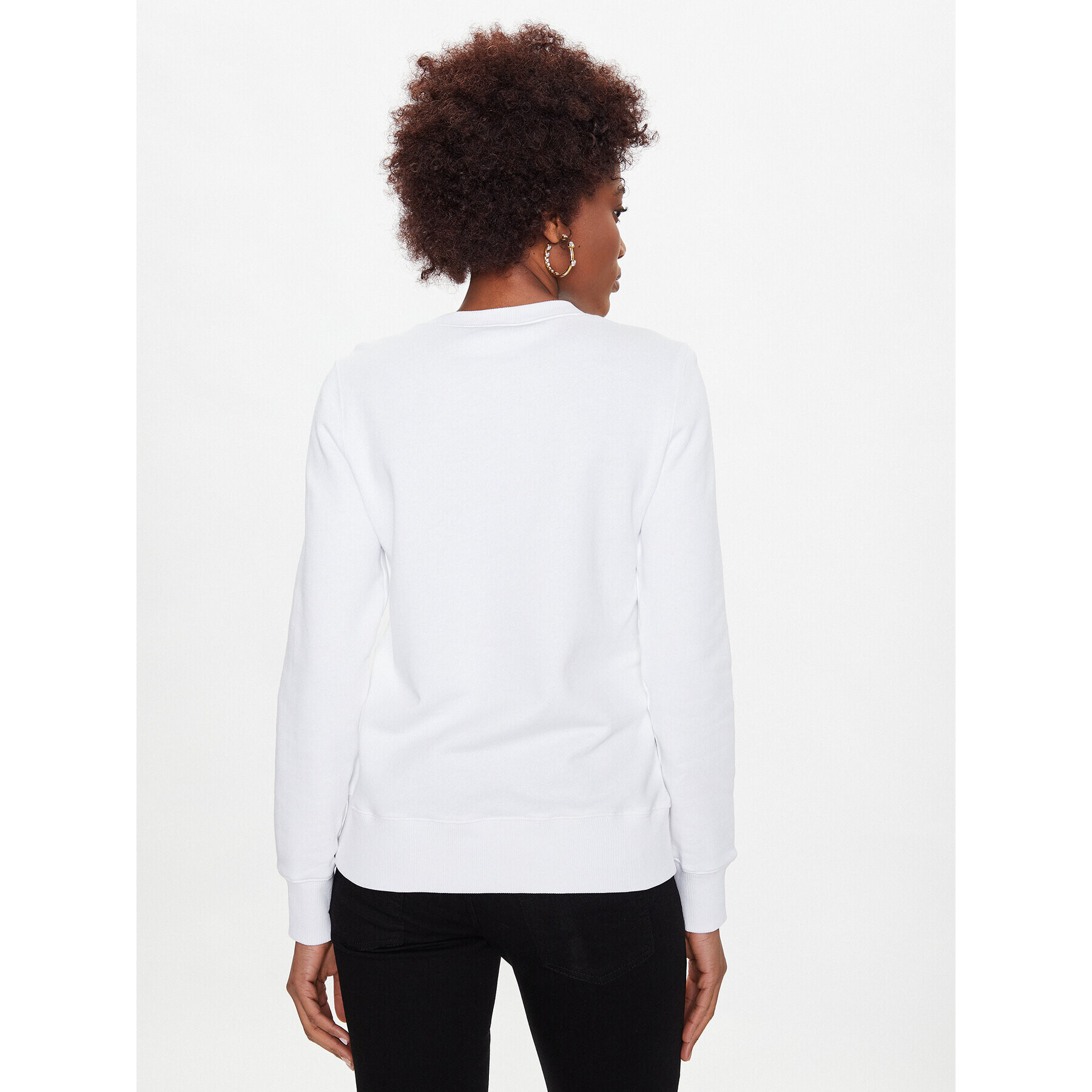 Versace Jeans Couture Суитшърт 74HAI3A9 Бял Regular Fit - Pepit.bg