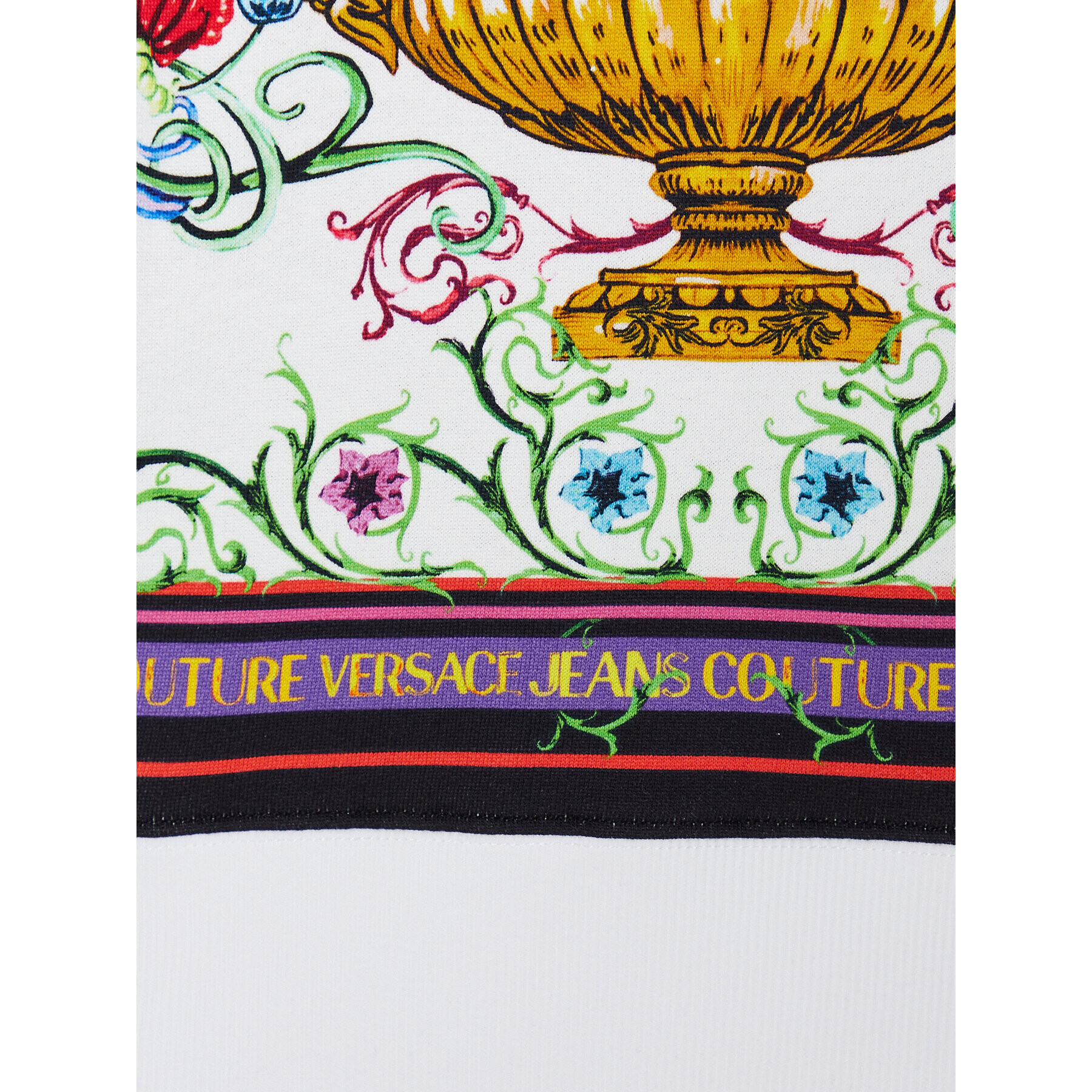 Versace Jeans Couture Суитшърт 74HAI3A9 Бял Regular Fit - Pepit.bg
