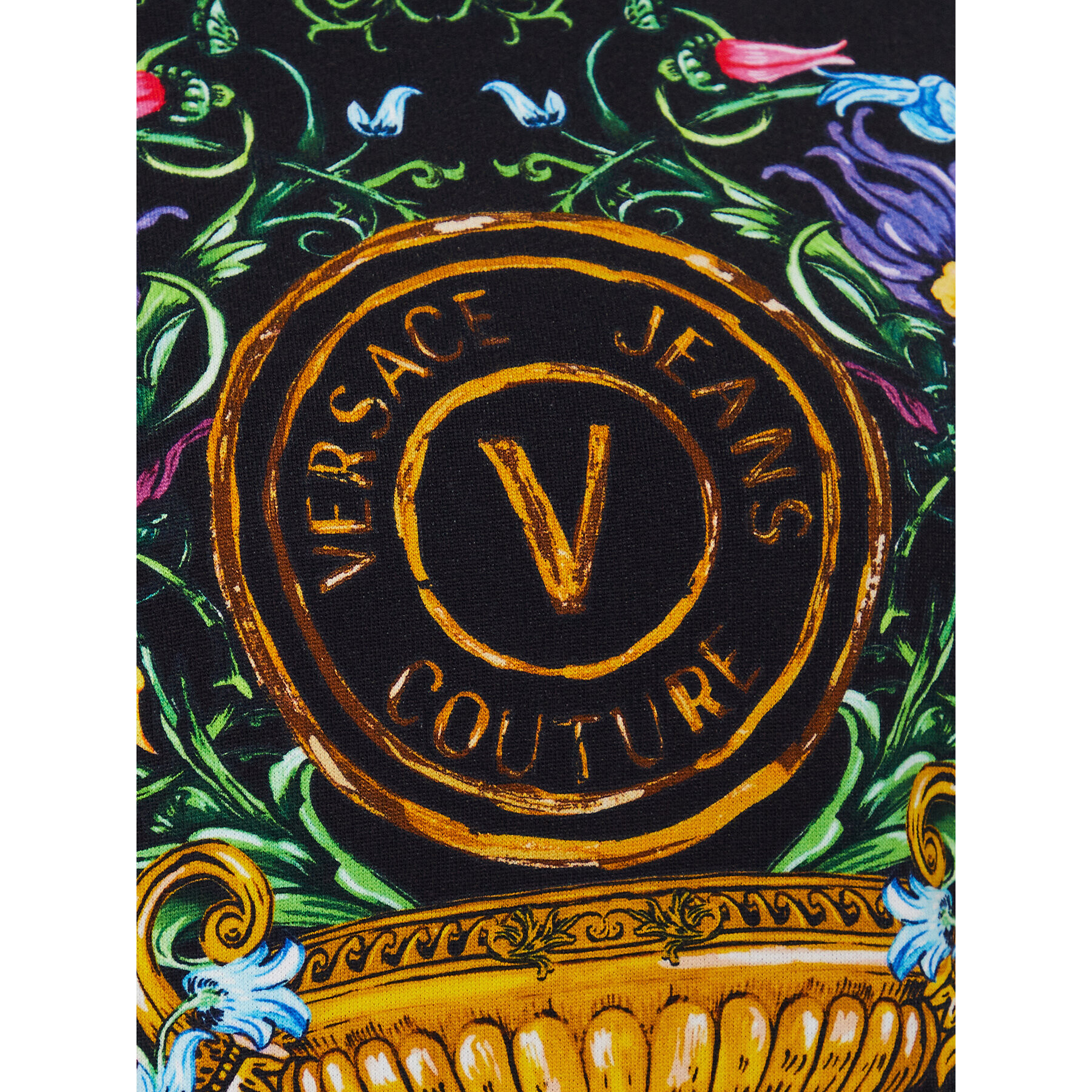 Versace Jeans Couture Суитшърт 74HAI3A9 Черен Regular Fit - Pepit.bg