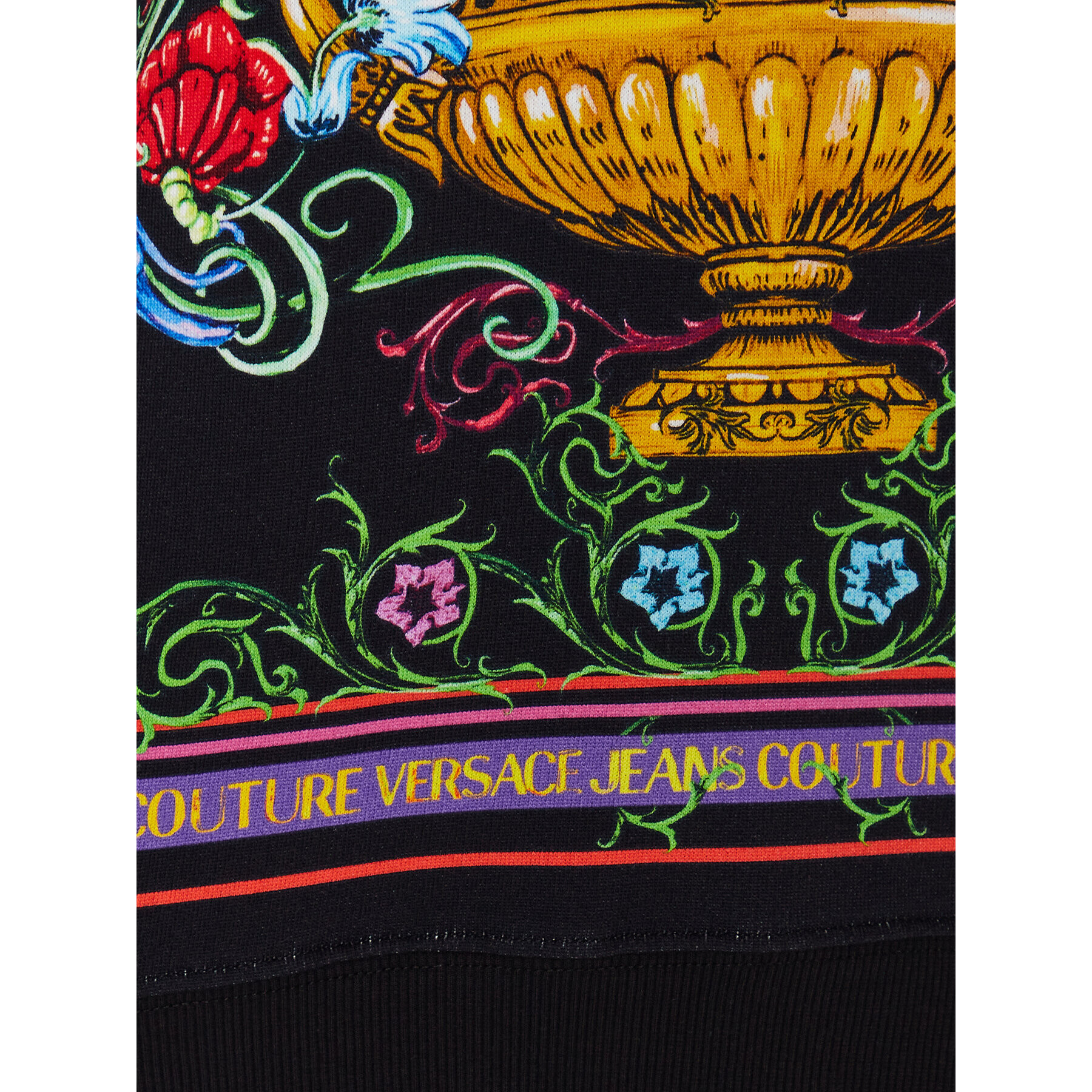 Versace Jeans Couture Суитшърт 74HAI3A9 Черен Regular Fit - Pepit.bg