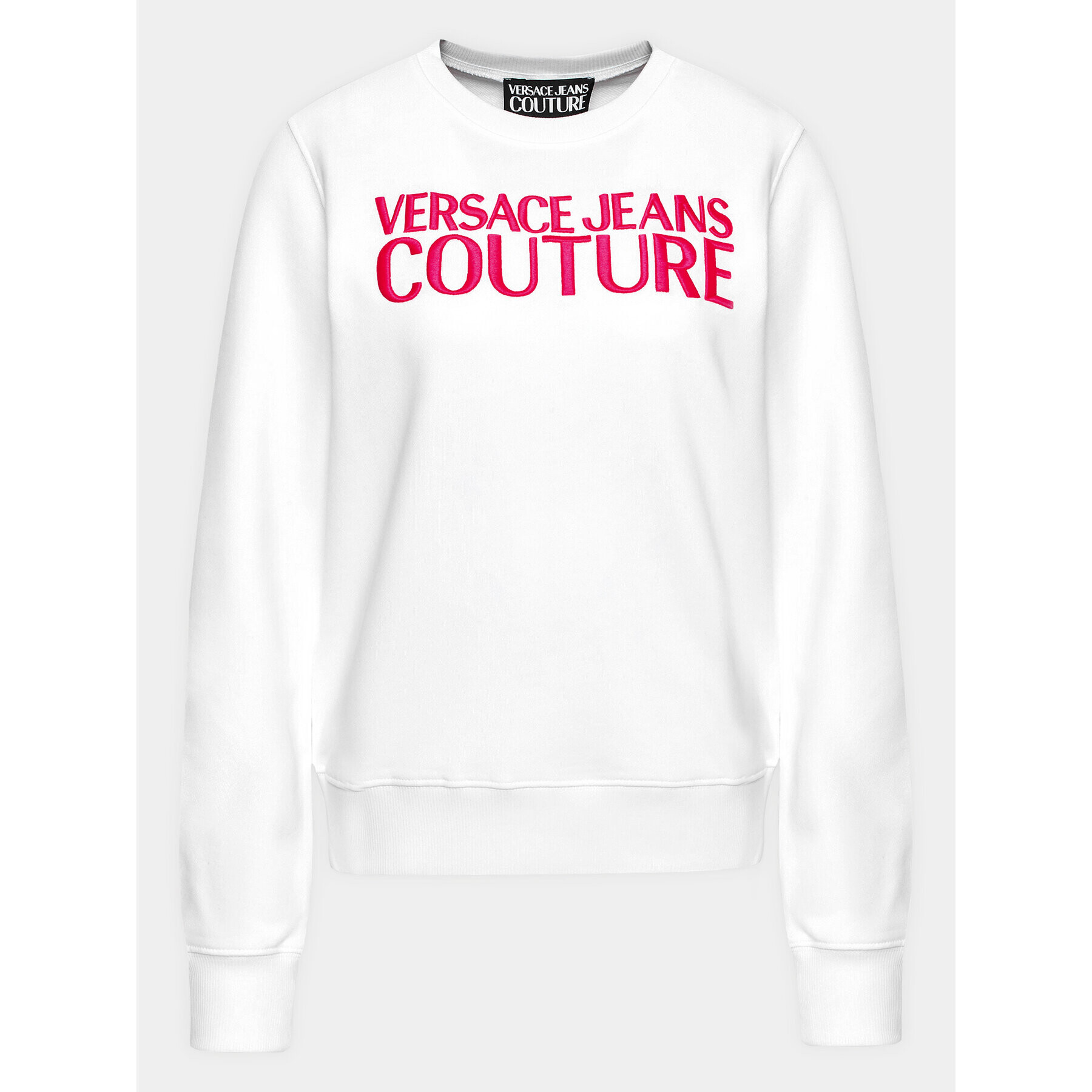 Versace Jeans Couture Суитшърт 74HAIT02 Бял Regular Fit - Pepit.bg