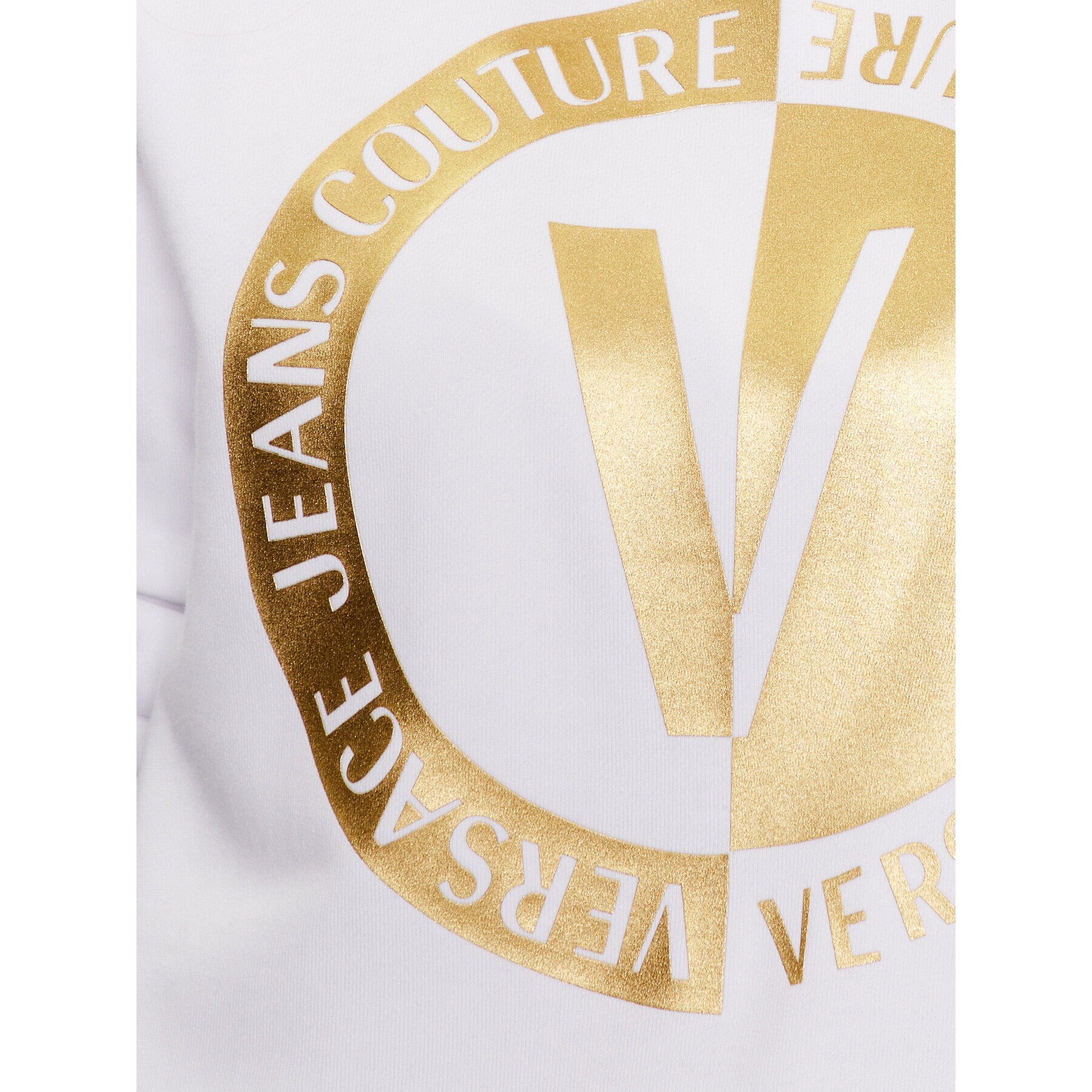 Versace Jeans Couture Суитшърт 74HAIT10 Бял Regular Fit - Pepit.bg