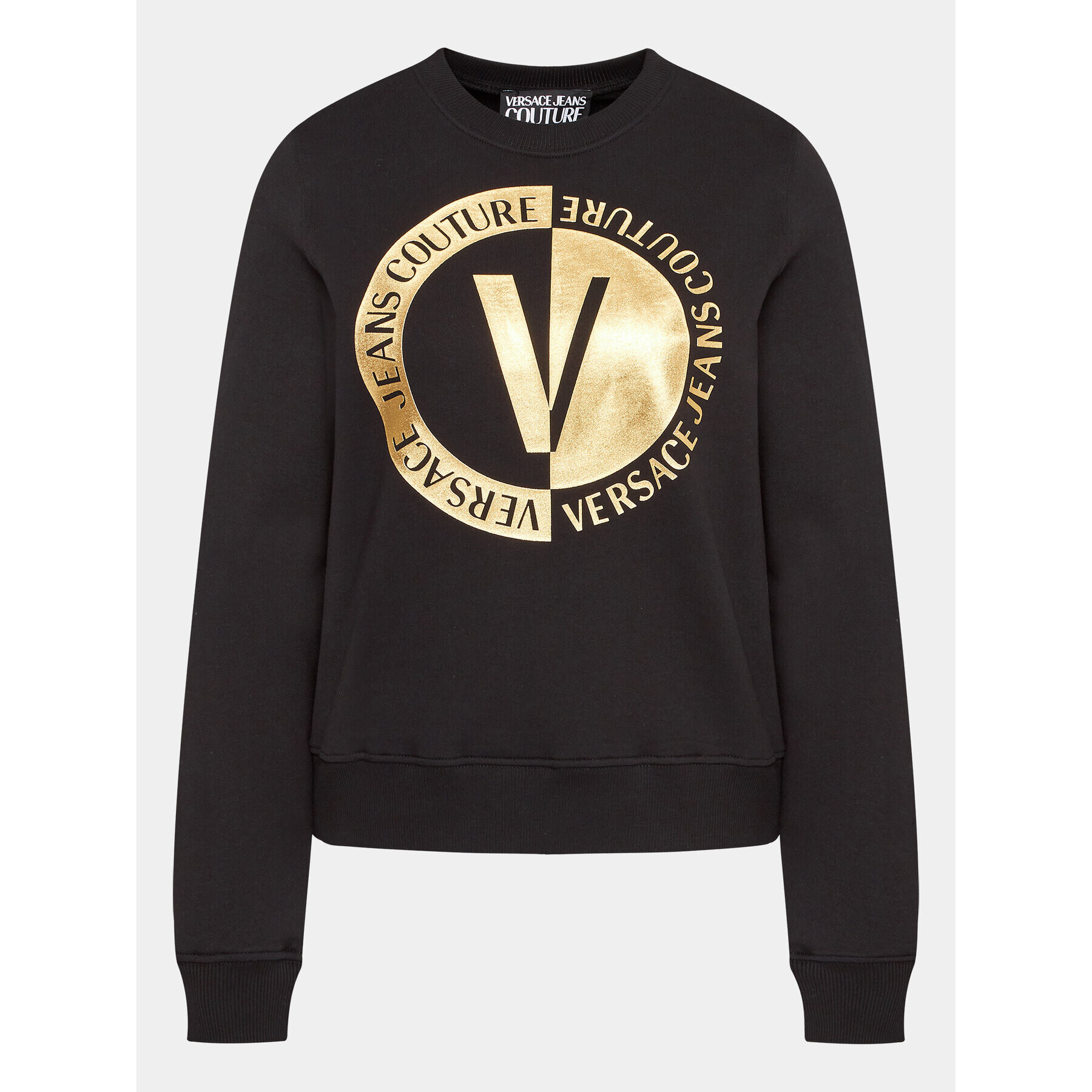 Versace Jeans Couture Суитшърт 74HAIT10 Черен Regular Fit - Pepit.bg