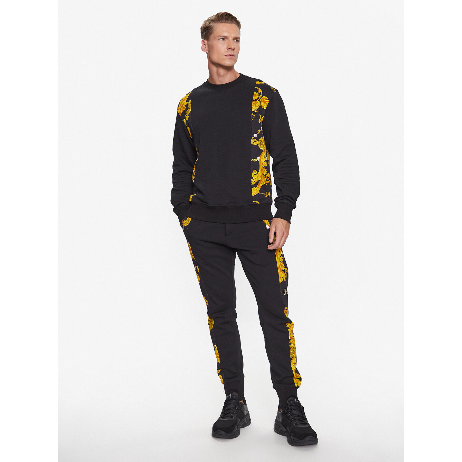 Versace Jeans Couture Суитшърт 75GAI316 Черен Regular Fit - Pepit.bg