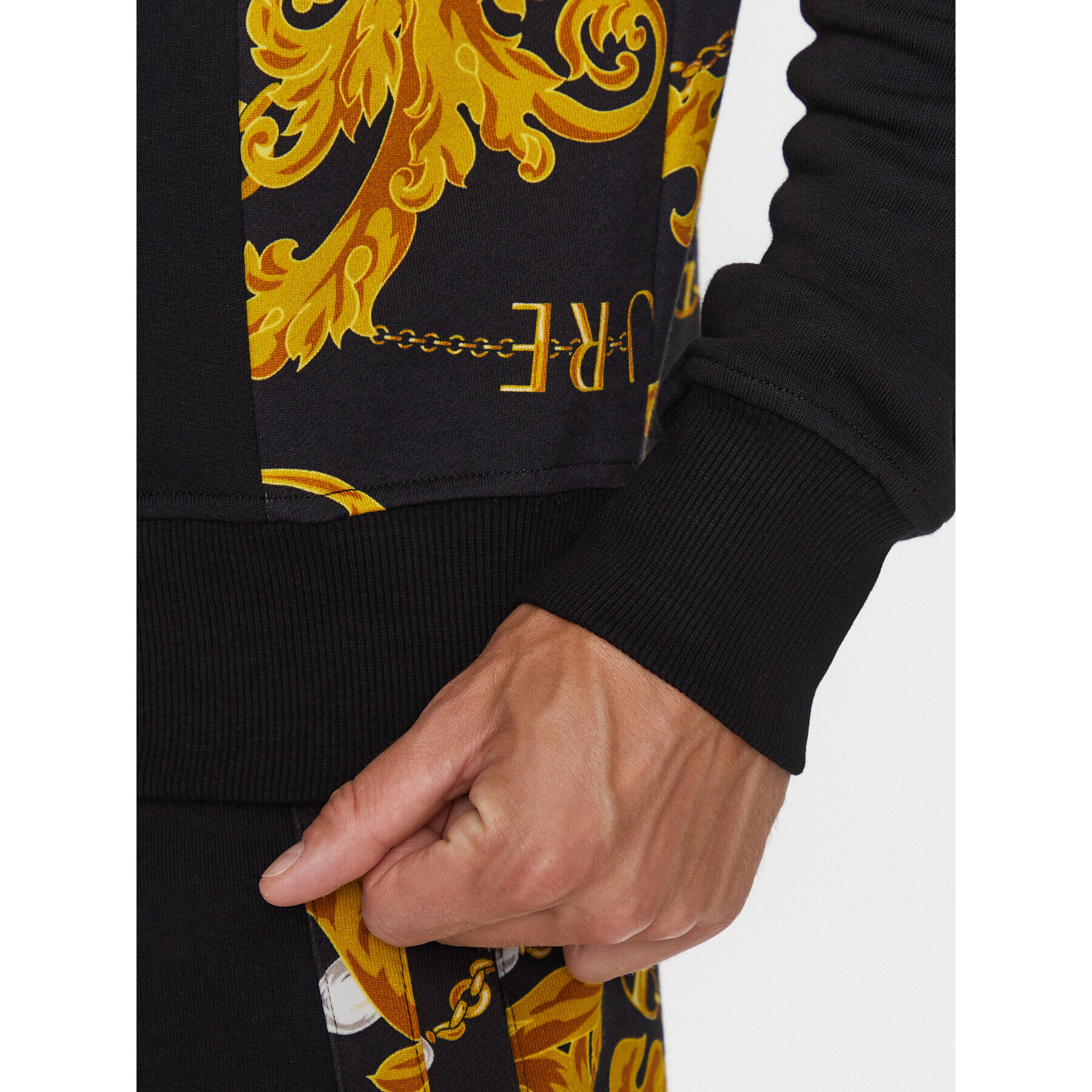 Versace Jeans Couture Суитшърт 75GAI316 Черен Regular Fit - Pepit.bg