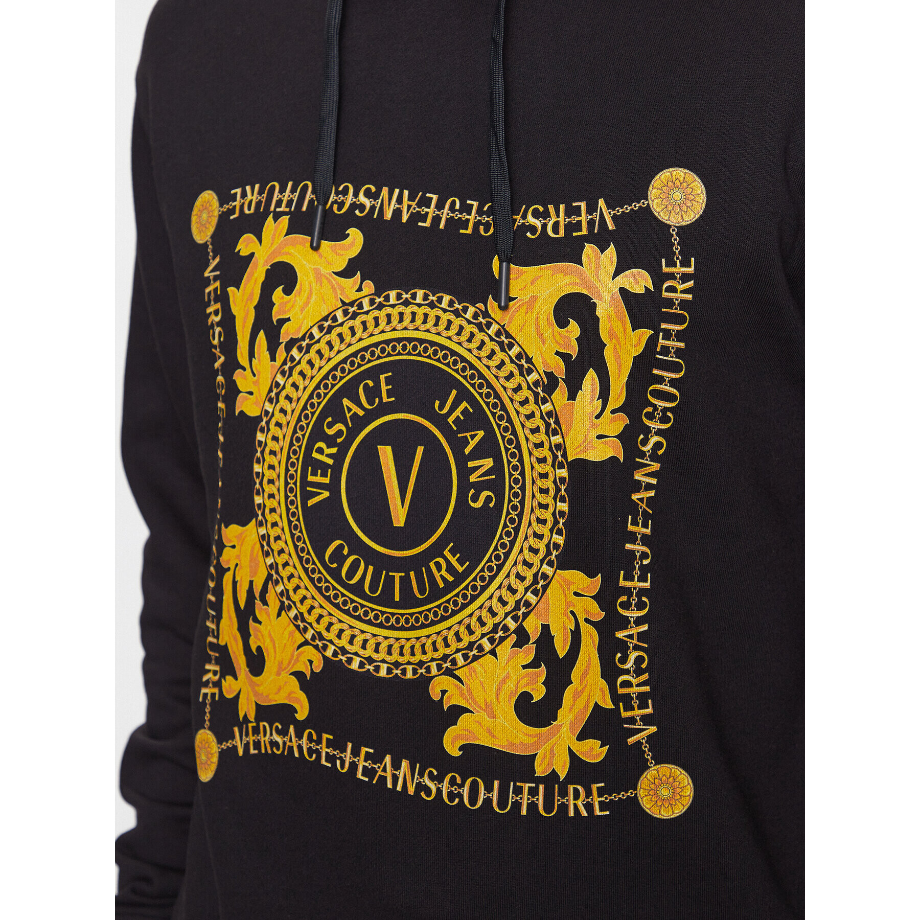 Versace Jeans Couture Суитшърт 75GAIF07 Черен Regular Fit - Pepit.bg