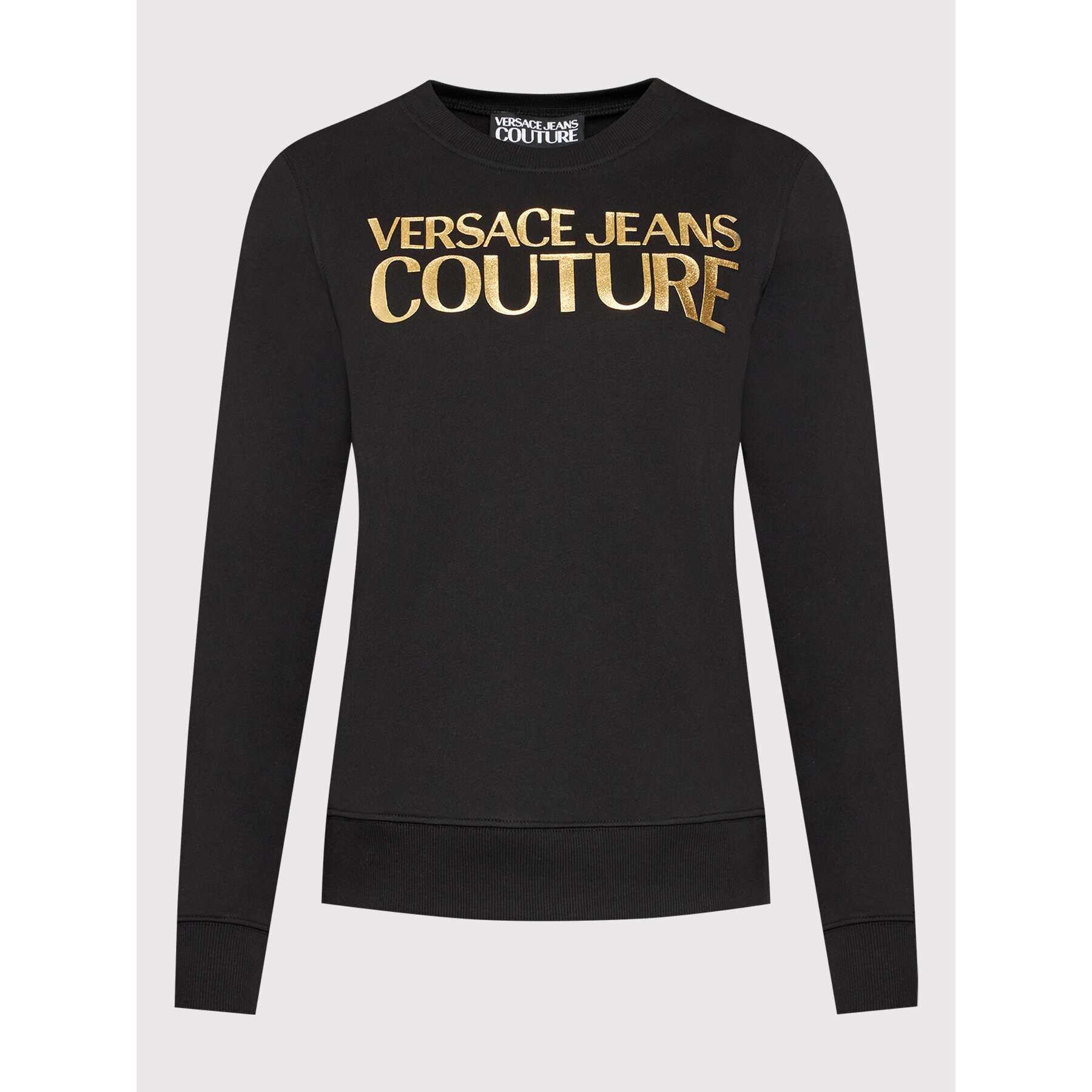 Versace Jeans Couture Суитшърт Logo 72HAIT01 Черен Regular Fit - Pepit.bg