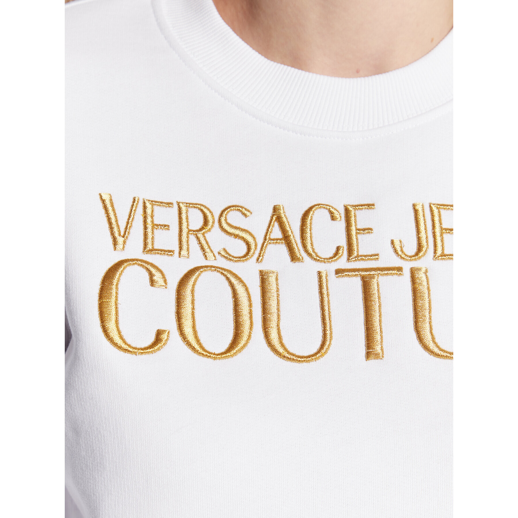 Versace Jeans Couture Суитшърт Logo 73HAIT01 Бял Regular Fit - Pepit.bg