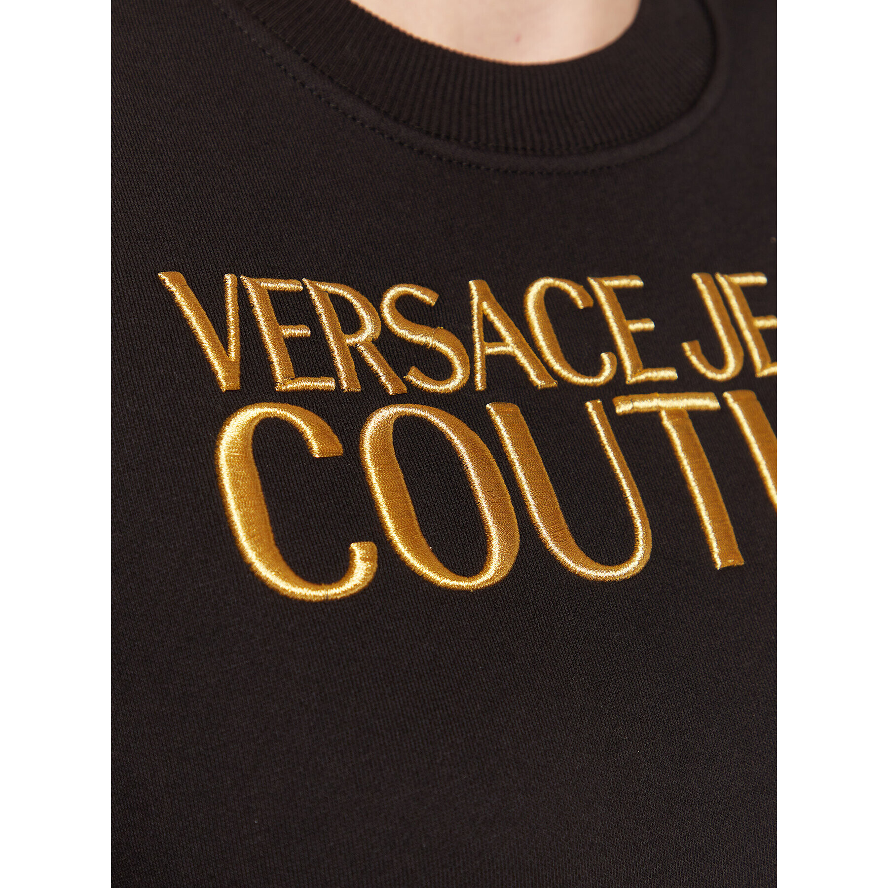 Versace Jeans Couture Суитшърт Logo 73HAIT01 Черен Regular Fit - Pepit.bg