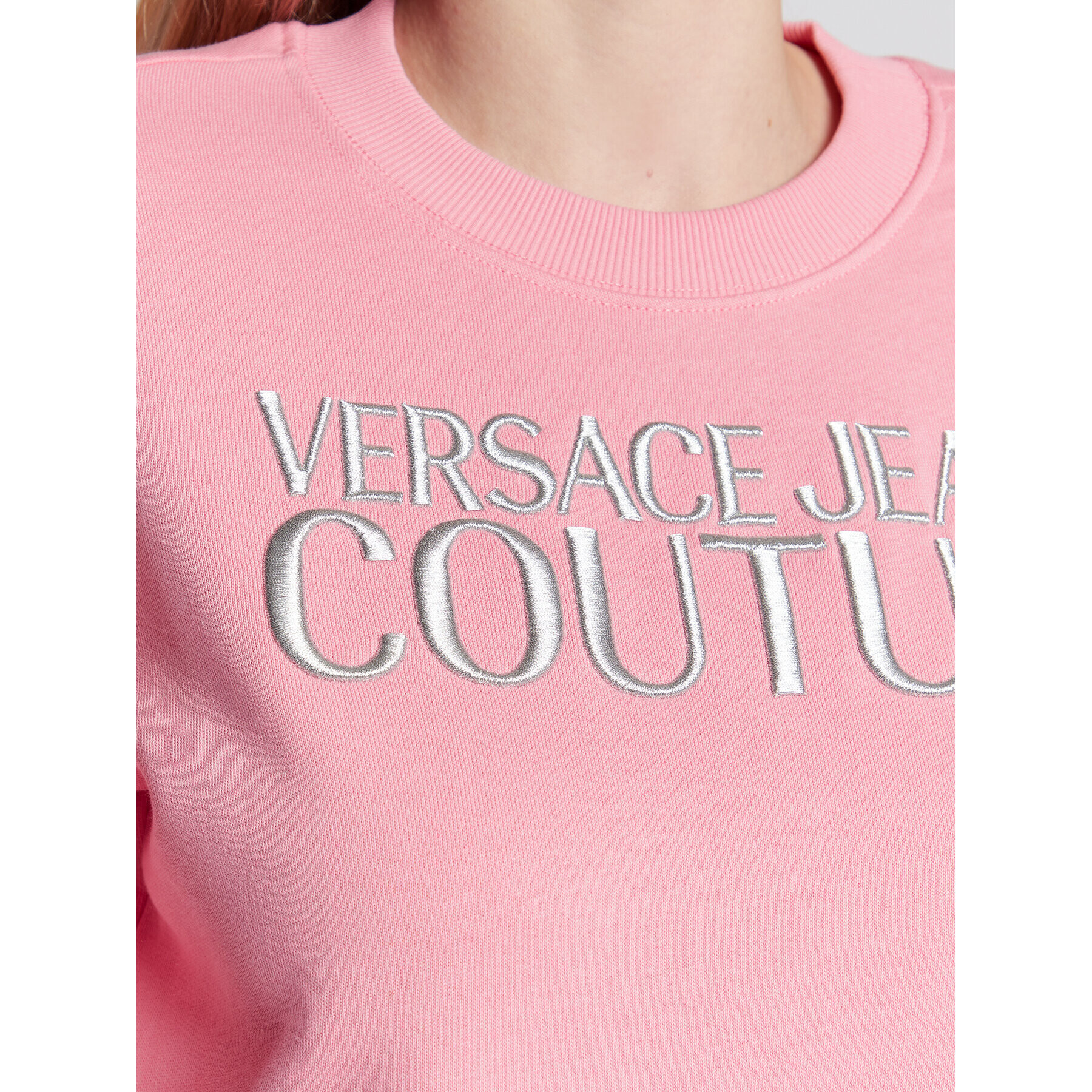 Versace Jeans Couture Суитшърт Logo 73HAIT01 Розов Regular Fit - Pepit.bg