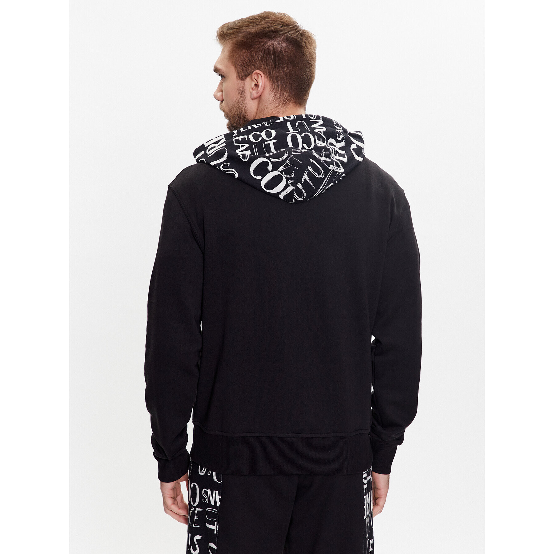 Versace Jeans Couture Суитшърт Logo 74GAI3Z2 Черен Regular Fit - Pepit.bg